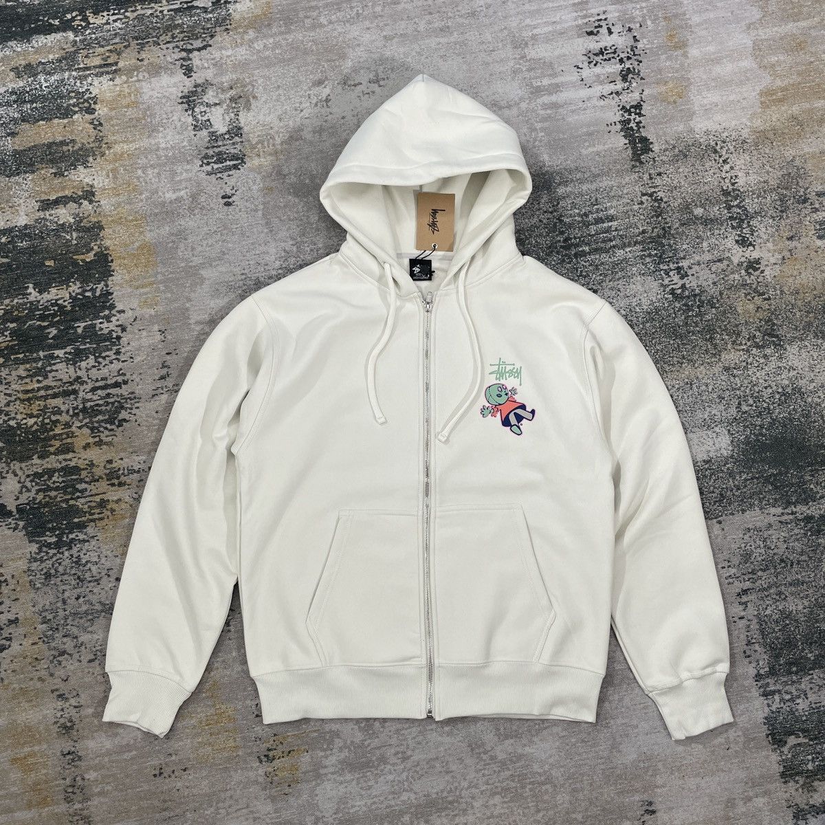 Stussy STUSSY " DOLLIE " ZIP HOODIE STONE Size US L / EU 52-54 / 3 - 3 Thumbnail