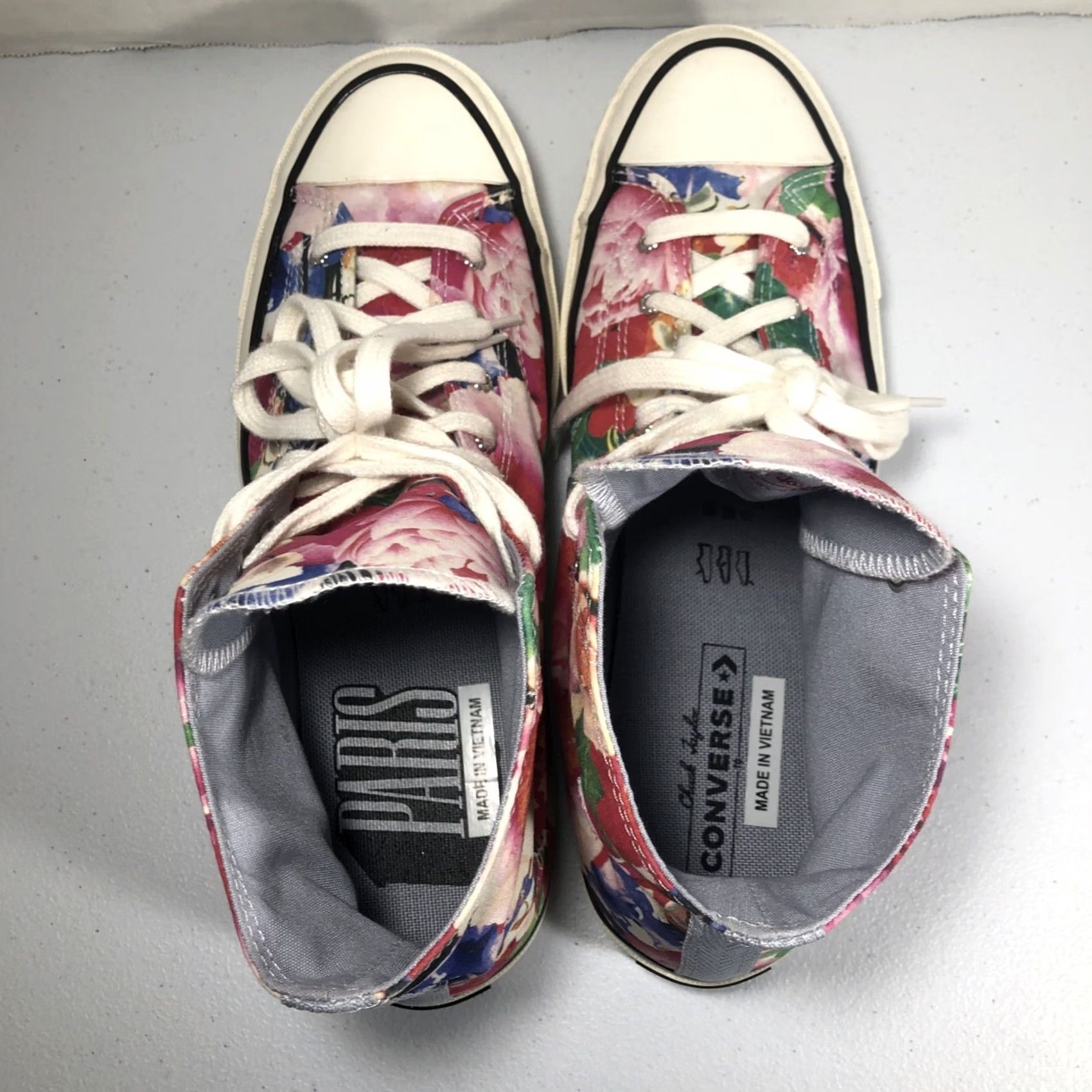 Converse Converse Chuck Taylor Heart of the City Paris Pink Floral Womens 11.5 High Top Sneaker Size US 12 / IT 42 - 6 Thumbnail
