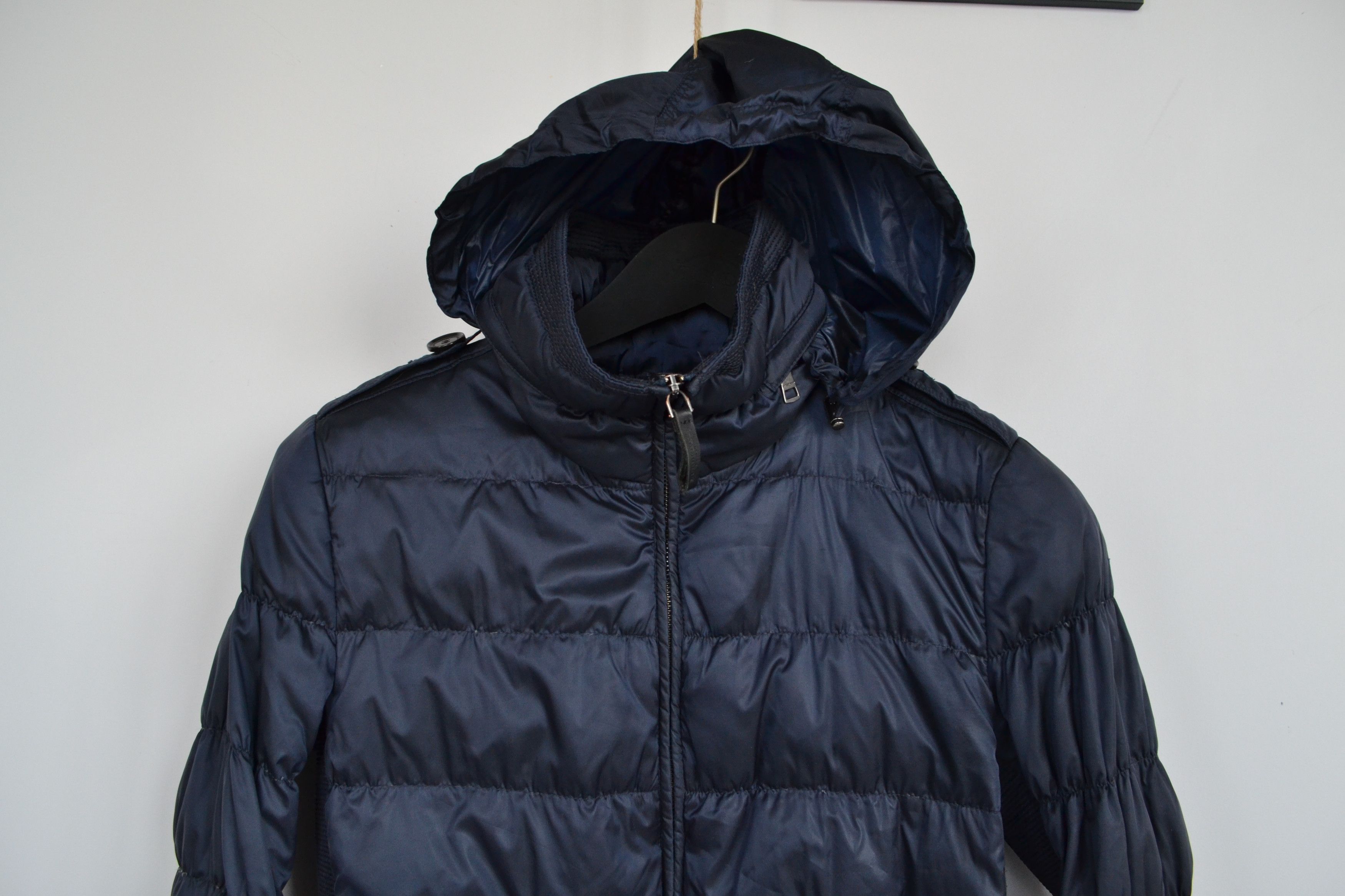 Burberry 🔴 BURBERRY Down Jacket Bomber Zip Hooded Check Pockets Size M / US 6-8 / IT 42-44 - 9 Thumbnail