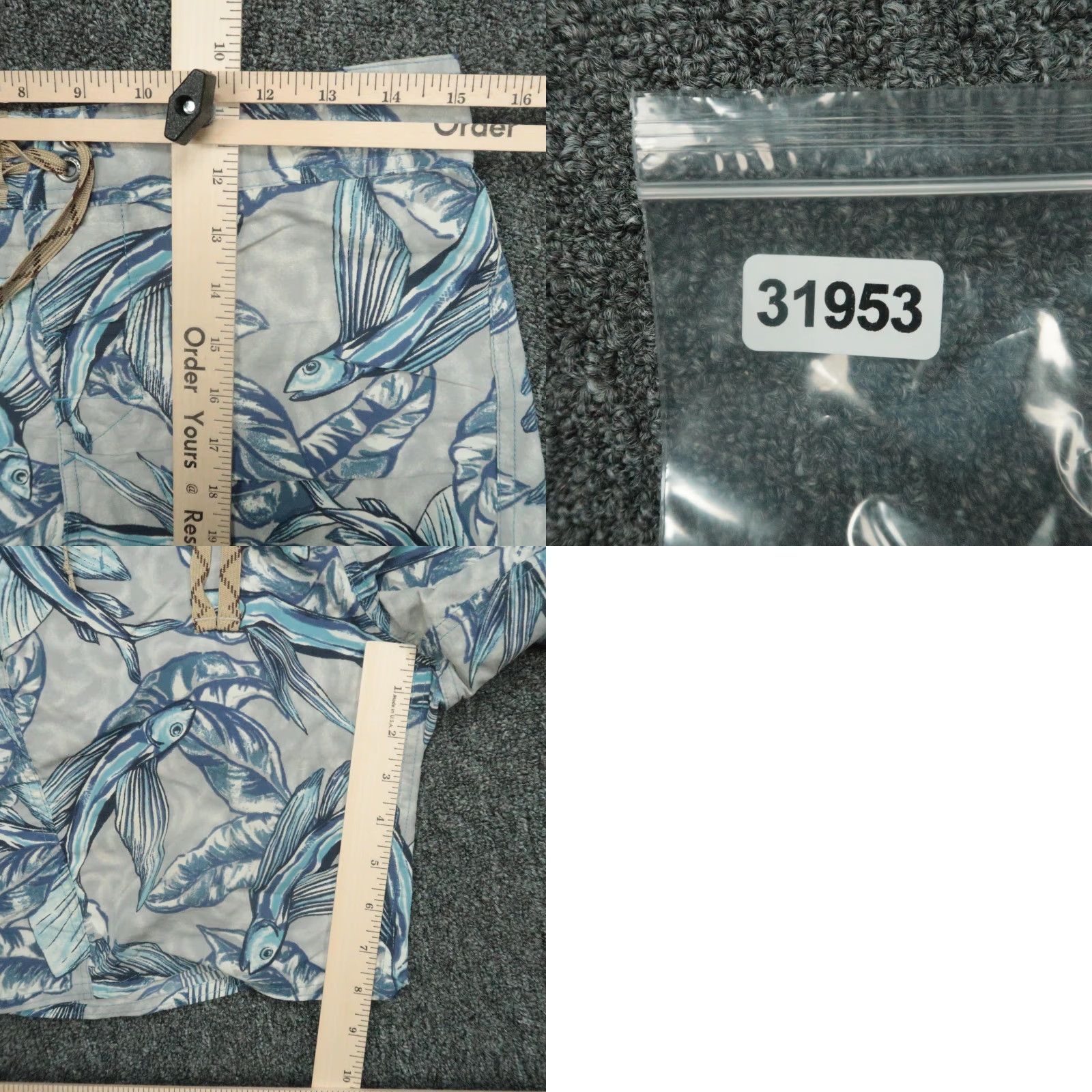 Patagonia Patagonia Board Shorts Mens 30 Blue Printed Wavefarer Flying Fish Swim Size US 30 / EU 46 - 8 Thumbnail