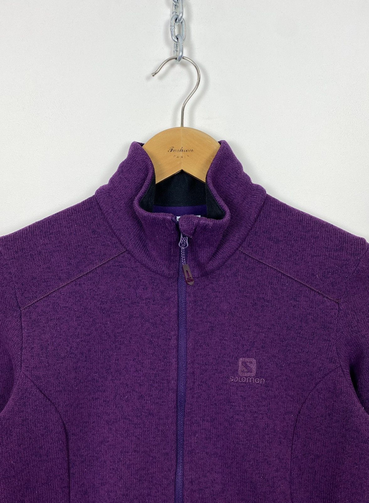 Salomon Salomon Women’s Advanced Skin Warm Fleece Hoodie Full Zip Size S / US 4 / IT 40 - 2 Thumbnail
