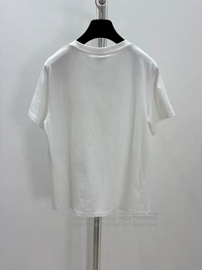 Chanel Chanel High-end handicraft workshop white beaded T-shirt Size M / US 6-8 / IT 42-44 - 2 Thumbnail
