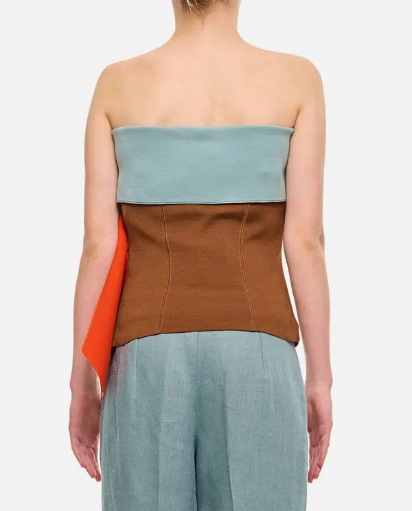 Fendi o1loc1c0126 Strapless Top in Multicolor Size L / US 10 / IT 46 - 2 Thumbnail