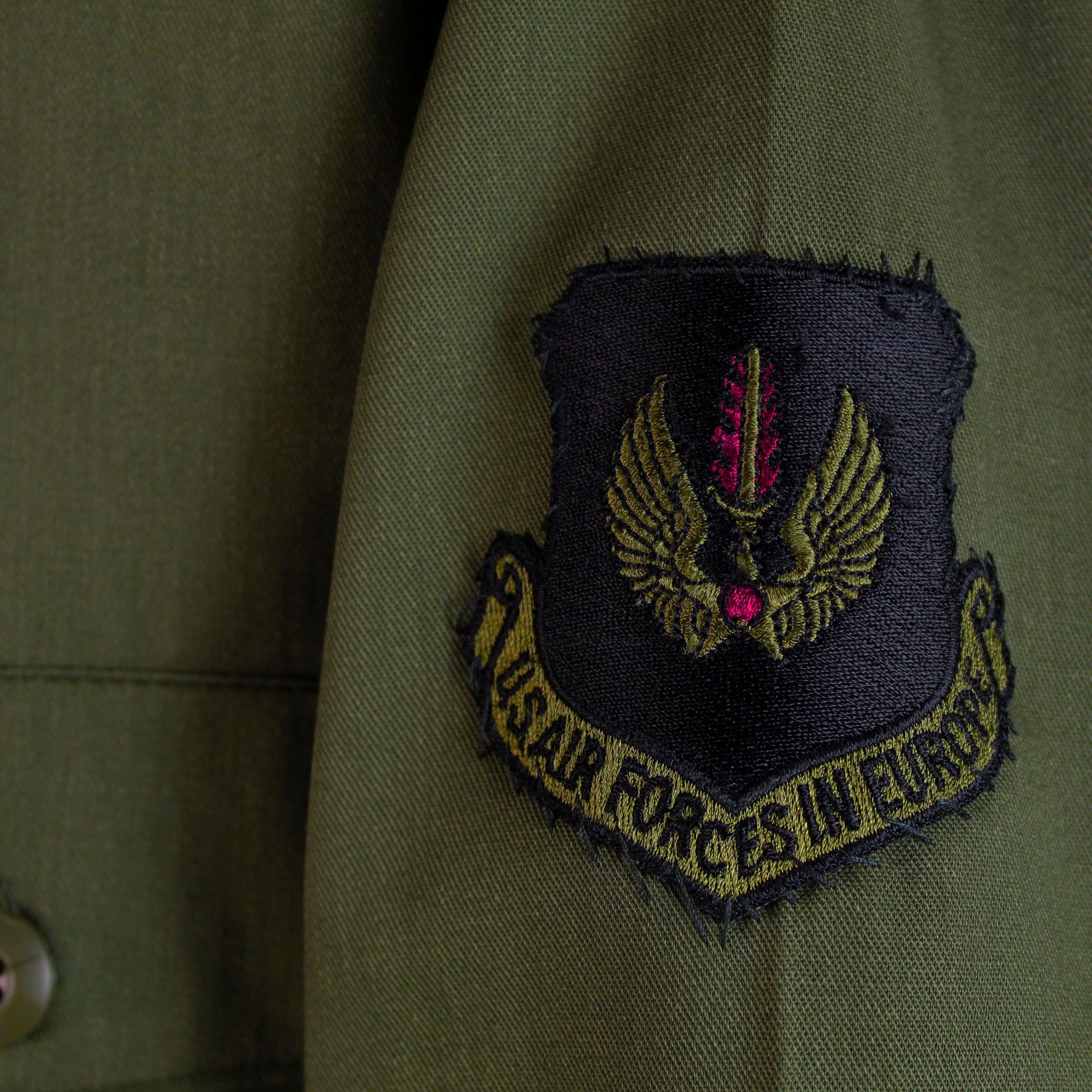 Vintage 1987 80s vintage US Air Forces Europe utility shirt OG 507 Size US M / EU 48-50 / 2 - 4 Thumbnail