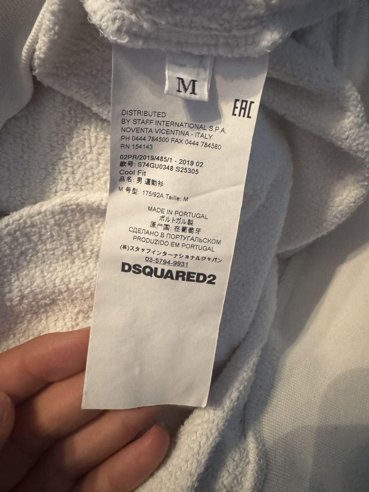 Designer × Dsquared2 It’s the Dsquared2 White "Superior" Graphic Sweatshirt Size US M / EU 48-50 / 2 - 6 Thumbnail