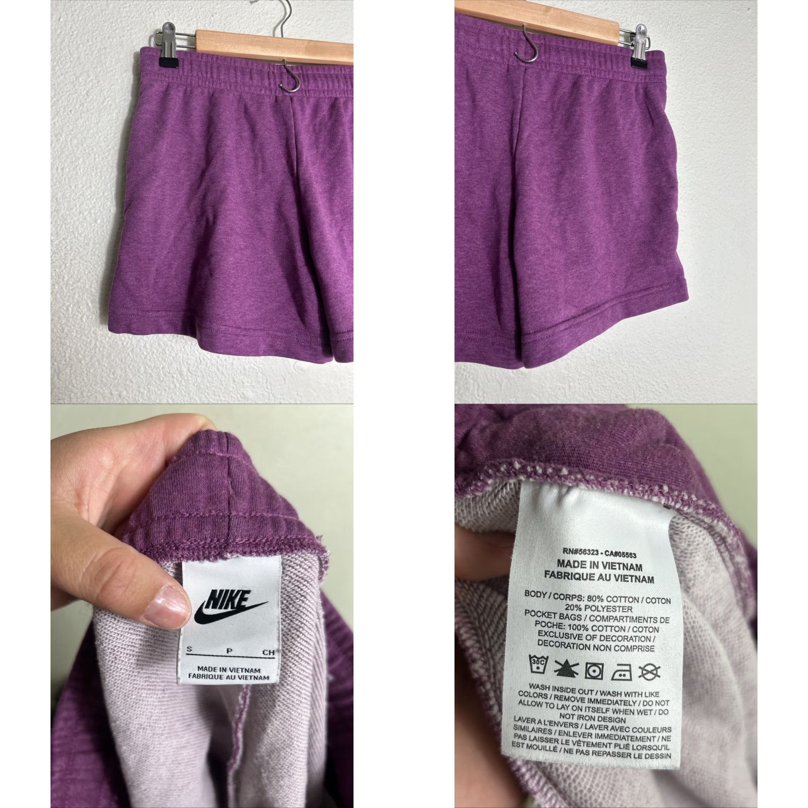 Nike Nike Women's Shorts Sportswear Club Fleece Purple Small Womens Shorts 28x4 CJ3924 610 CJ6317-610 Size 36" / US 14 / IT 50 - 8 Thumbnail