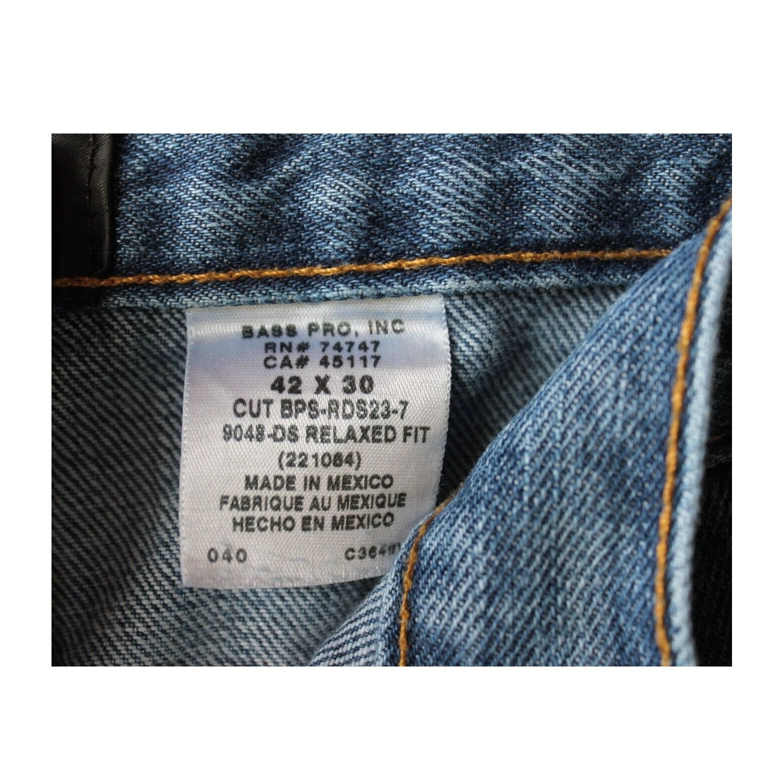 Redhead REDHEAD / BASS PRO SHOP Jeans Mens 42X30 Blue Denim Cotton Size US 42 / EU 58 - 2 Thumbnail