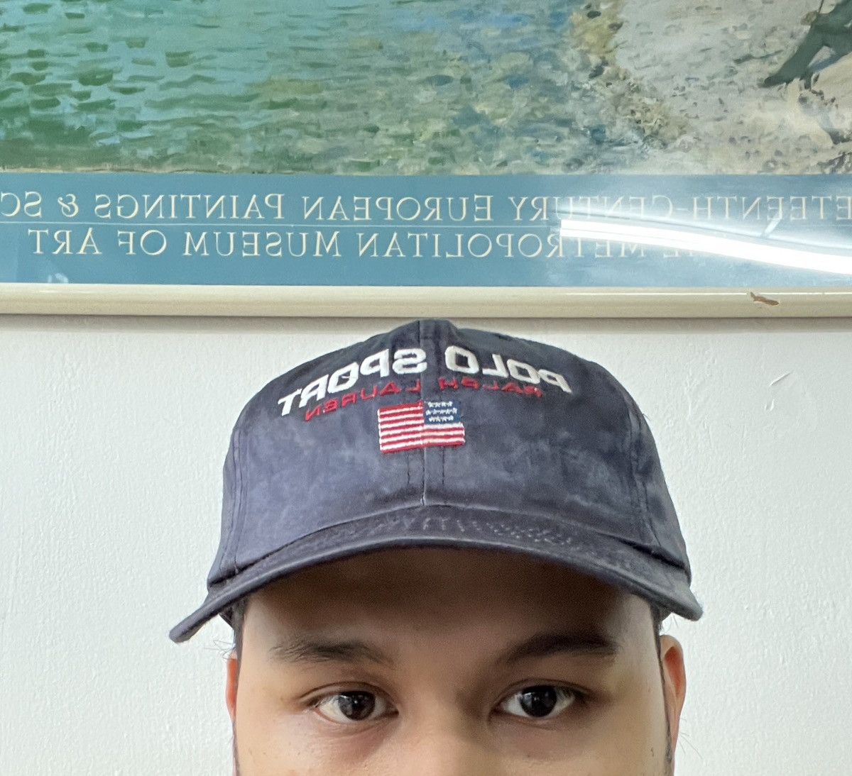 Polo Ralph Lauren × Ralph Lauren × Ralph Lauren Sport Vintage Polo Sport Satin Full Cap Hat Size ONE SIZE - 7 Thumbnail