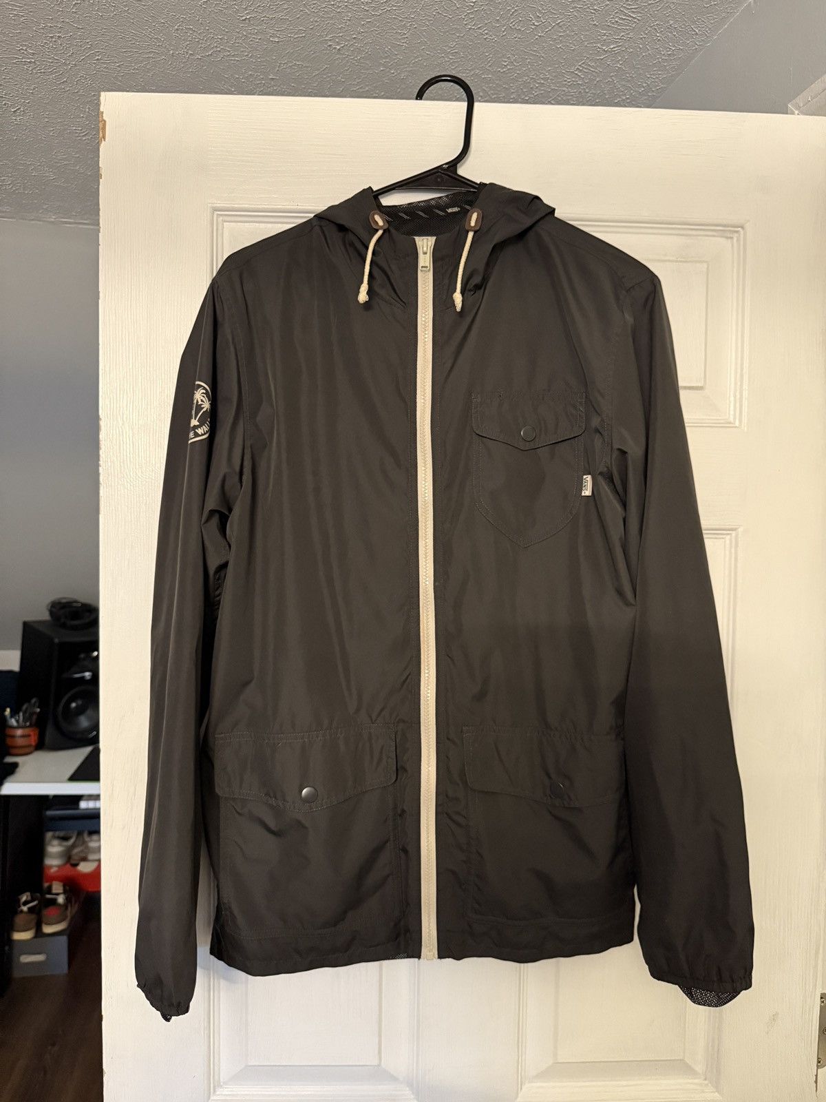 Vans Vans Windbreaker Jacket Dark Grey Size US S / EU 44-46 / 1 - 1 Thumbnail