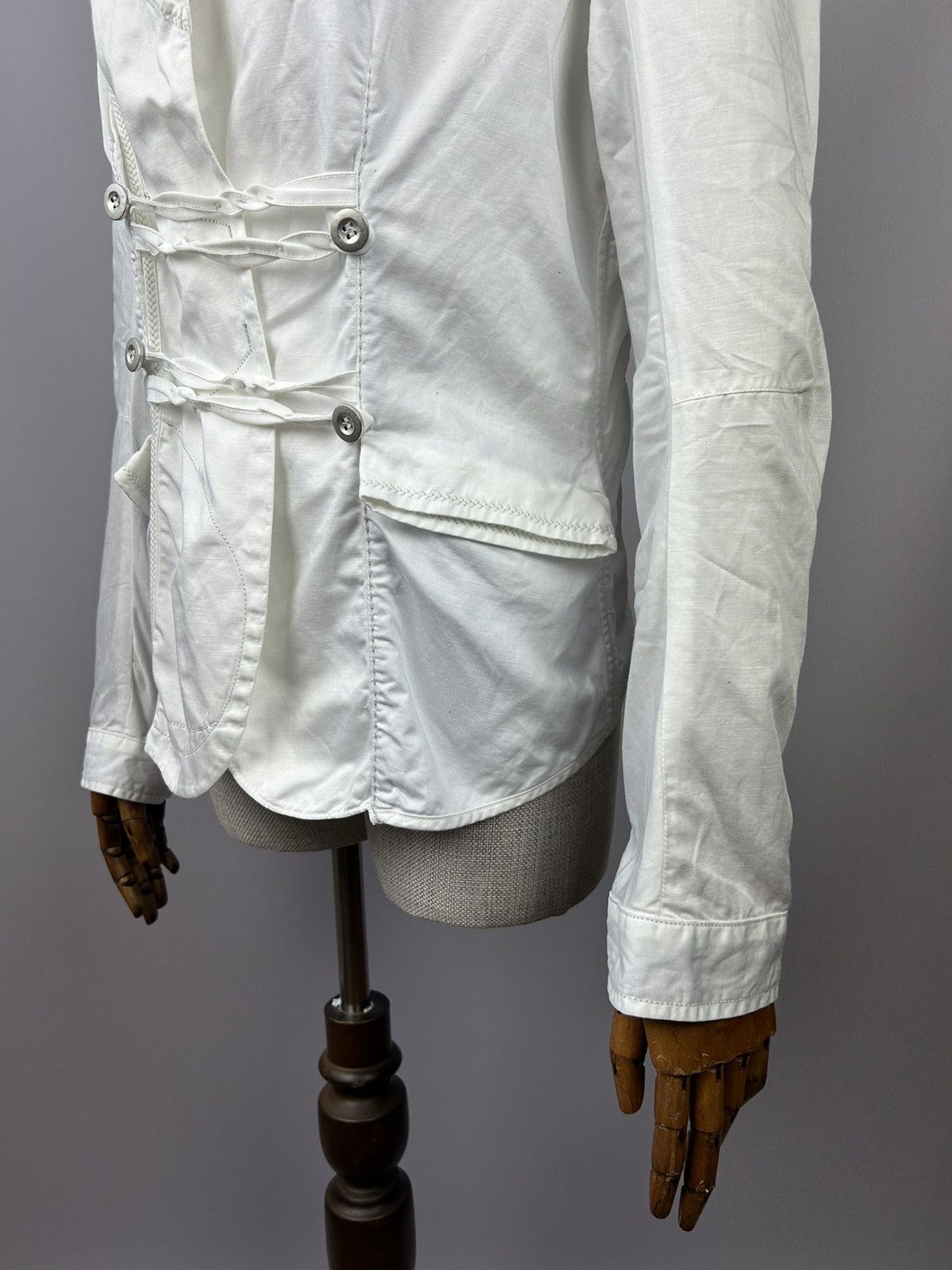 Marithe + Francois Girbaud × Vintage LE JEAN DE MARITHE FRANCOIS GIRBAUD Cotton Blazer Jacket Size XL / US 12-14 / IT 48-50 - 9 Thumbnail