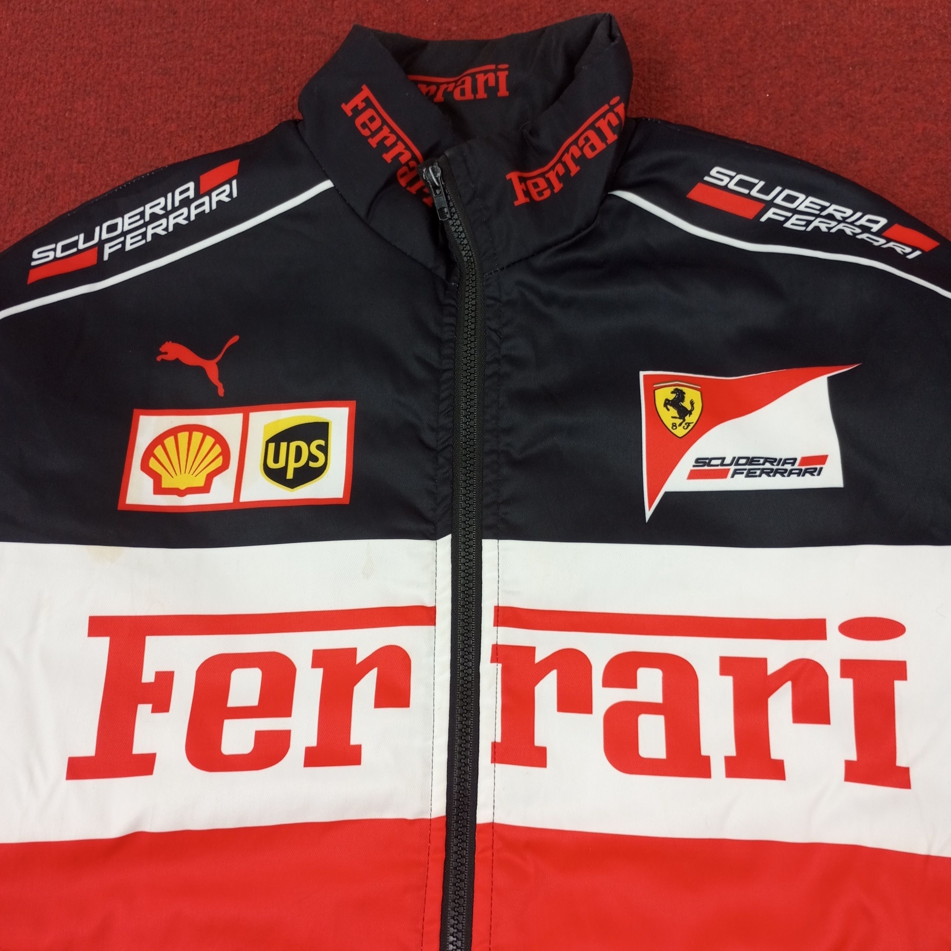 Vintage Ferrari Racing Motorsport Jacket c229n20 Size US L / EU 52-54 / 3 - 2 Thumbnail