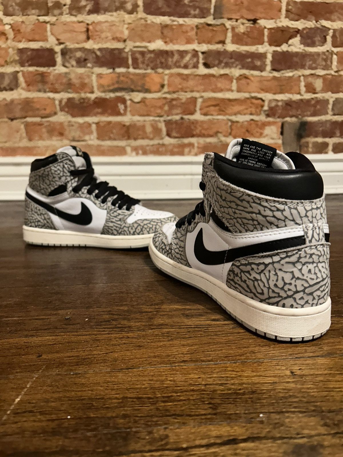 Nike Size 8 - Jordan 1 White Cement Size US 8 / EU 41 - 6 Thumbnail