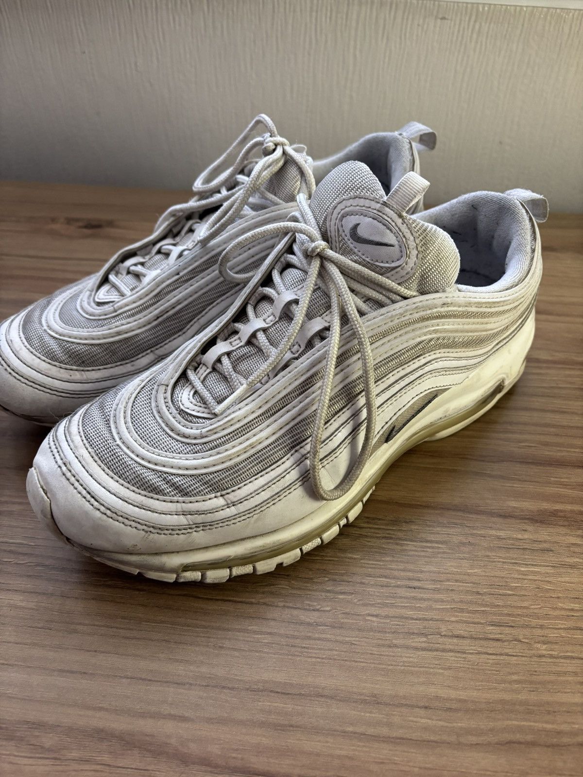 Nike Nike Air Max 97 - Triple White Size US 10.5 / EU 43-44 - 1 Thumbnail