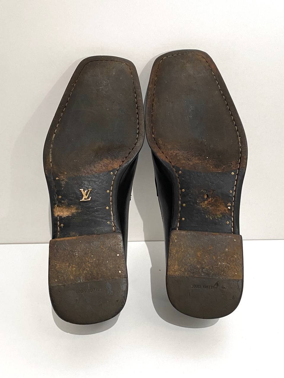 Louis Vuitton Louis Vuitton LV Black Leather Classic Loafer Dress Shoes Size US 9.5 / EU 42-43 - 15 Thumbnail