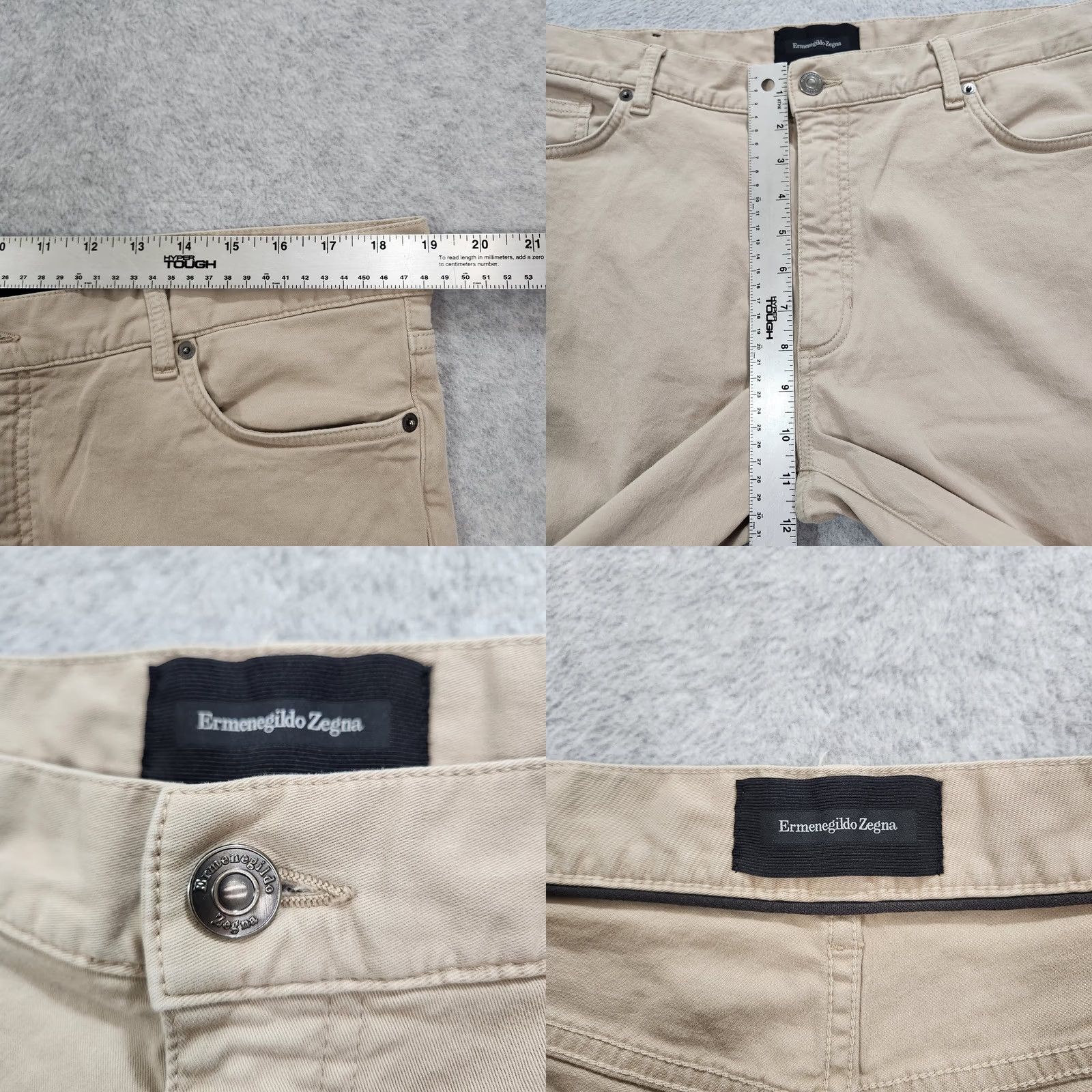 Ermenegildo Zegna Ermenegildo Zegna Pants Mens 38x31 Beige Chino Straight Leg Luxury City 5 Pocket Preppy Size US 38 / EU 54 - 8 Thumbnail