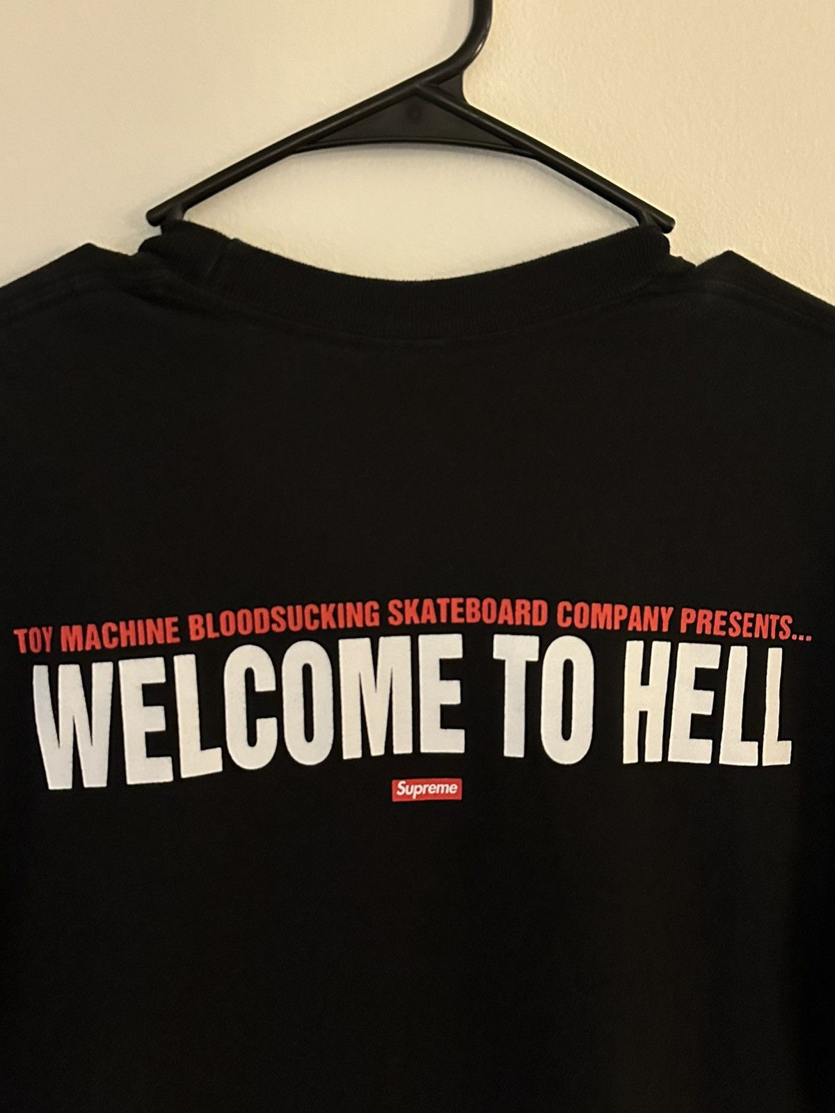 Supreme × Toy Machine Supreme Toy Machine Welcome To Hell Tee Size US S / EU 44-46 / 1 - 4 Thumbnail