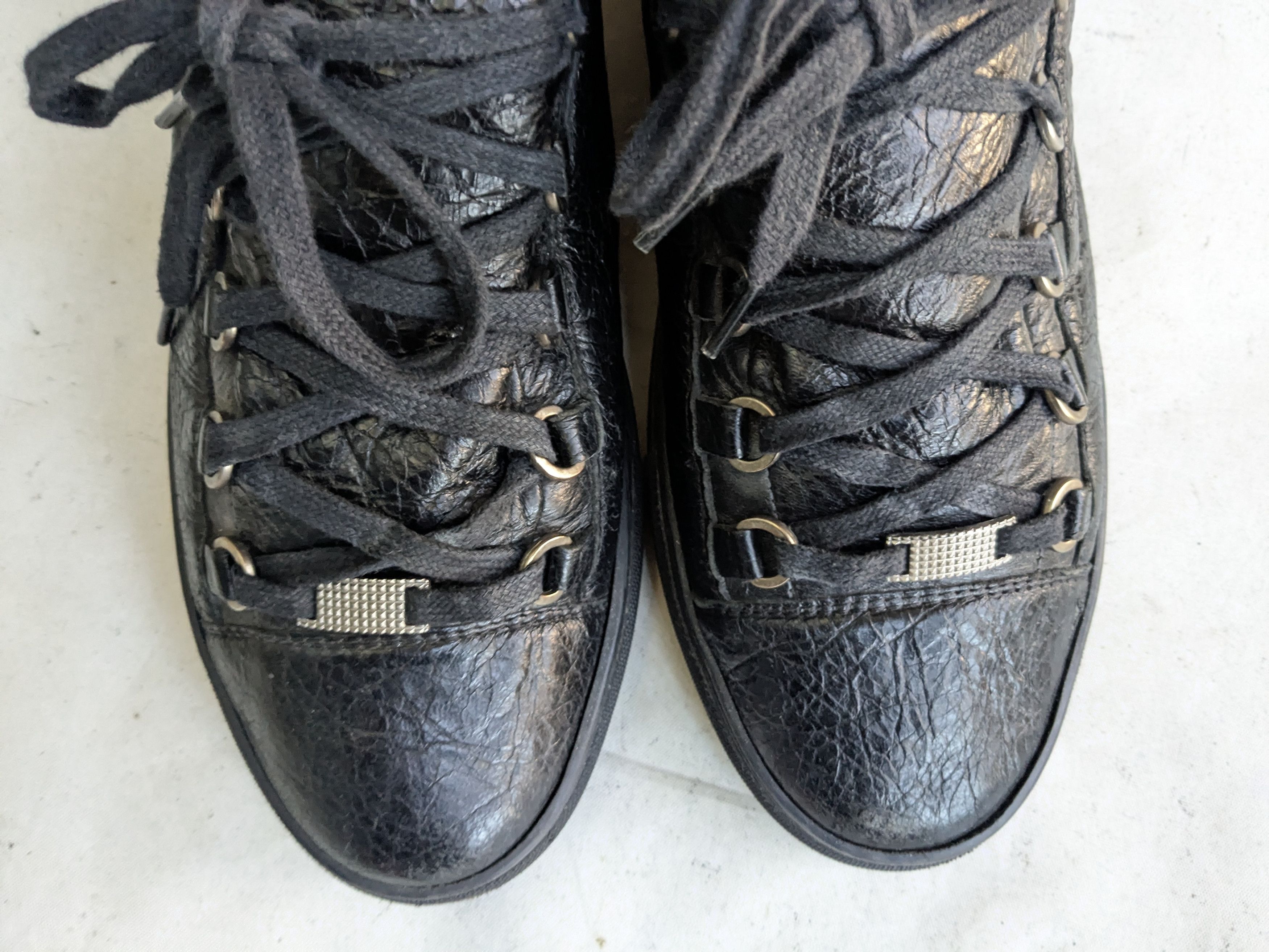 Balenciaga Balenciaga Arena Sneakers Black 10 Leather High Tops Size US 10 / EU 43 - 3 Thumbnail