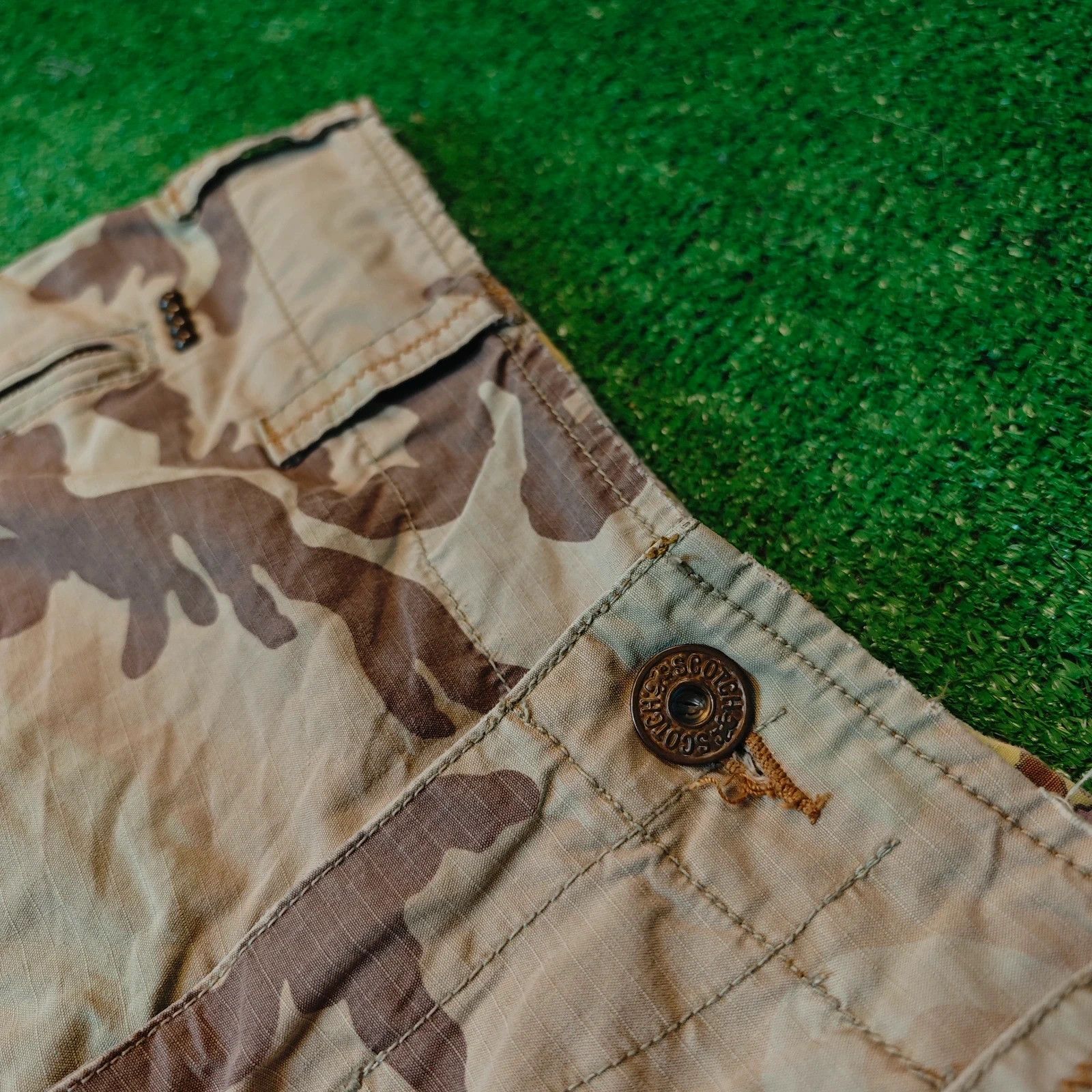 Scotch & Soda Scotch & Soda Cargo Pants Mens 32 straight utility camo Size US 32 / EU 48 - 17 Thumbnail