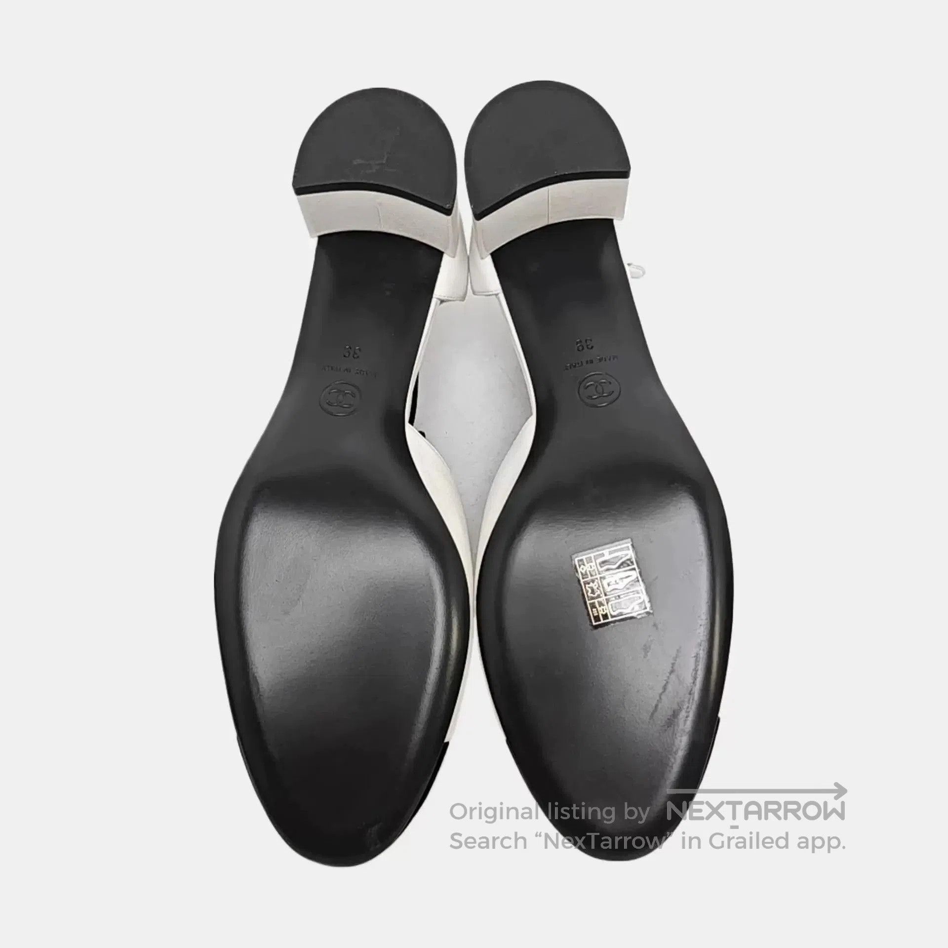 Chanel Chanel Black Bow Block Heel Pumps. Size US 8 / IT 38 - 2 Thumbnail