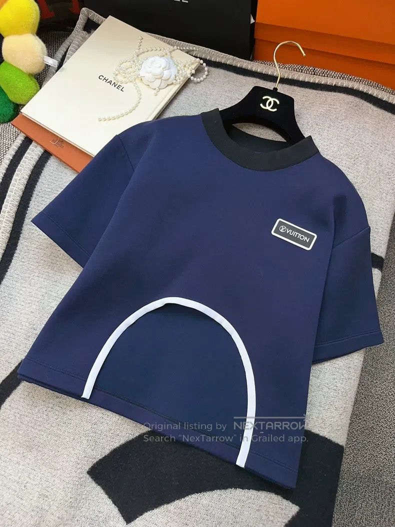 Louis Vuitton Louis Vuitton Blue white edge style short sleeve Size XS / US 0-2 / IT 36-38 - 8 Thumbnail