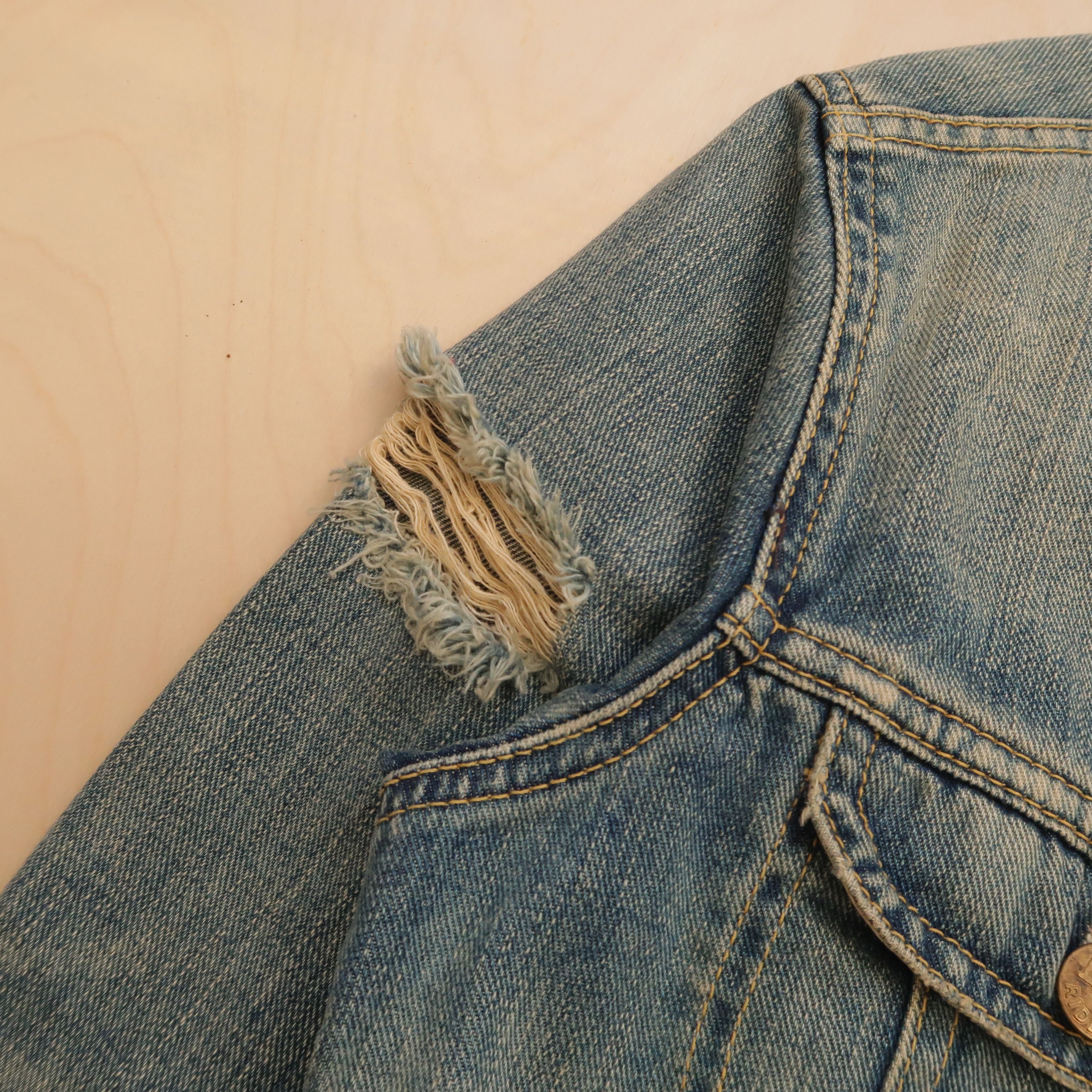 Japanese Brand Lee x Union Made x SLY Japan Distressed Cropped Jacket Size US S / EU 44-46 / 1 - 7 Thumbnail
