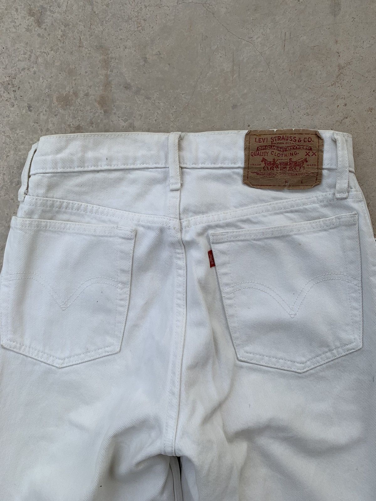 Levi's Vintage Levis 90s White Jeans Denim Pant Size US 28 / EU 44 - 5 Thumbnail