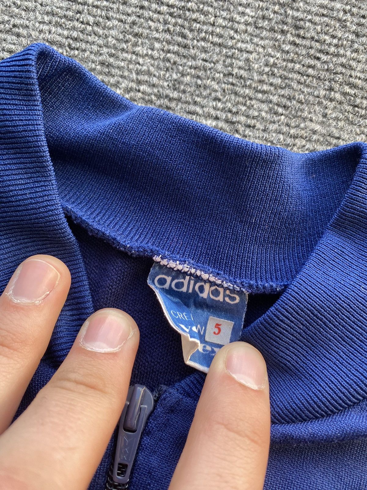 Adidas 🔥Adidas Ventex Vintage 80s Zip Sweatshirt Bomber style blue Size US M / EU 48-50 / 2 - 11 Thumbnail