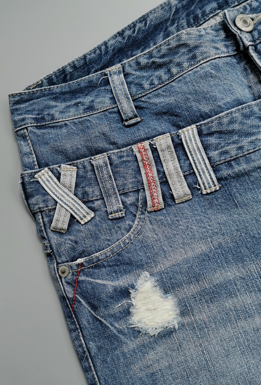 Other Double Waist Distressed Jeans Size US 34 / EU 50 - 4 Thumbnail