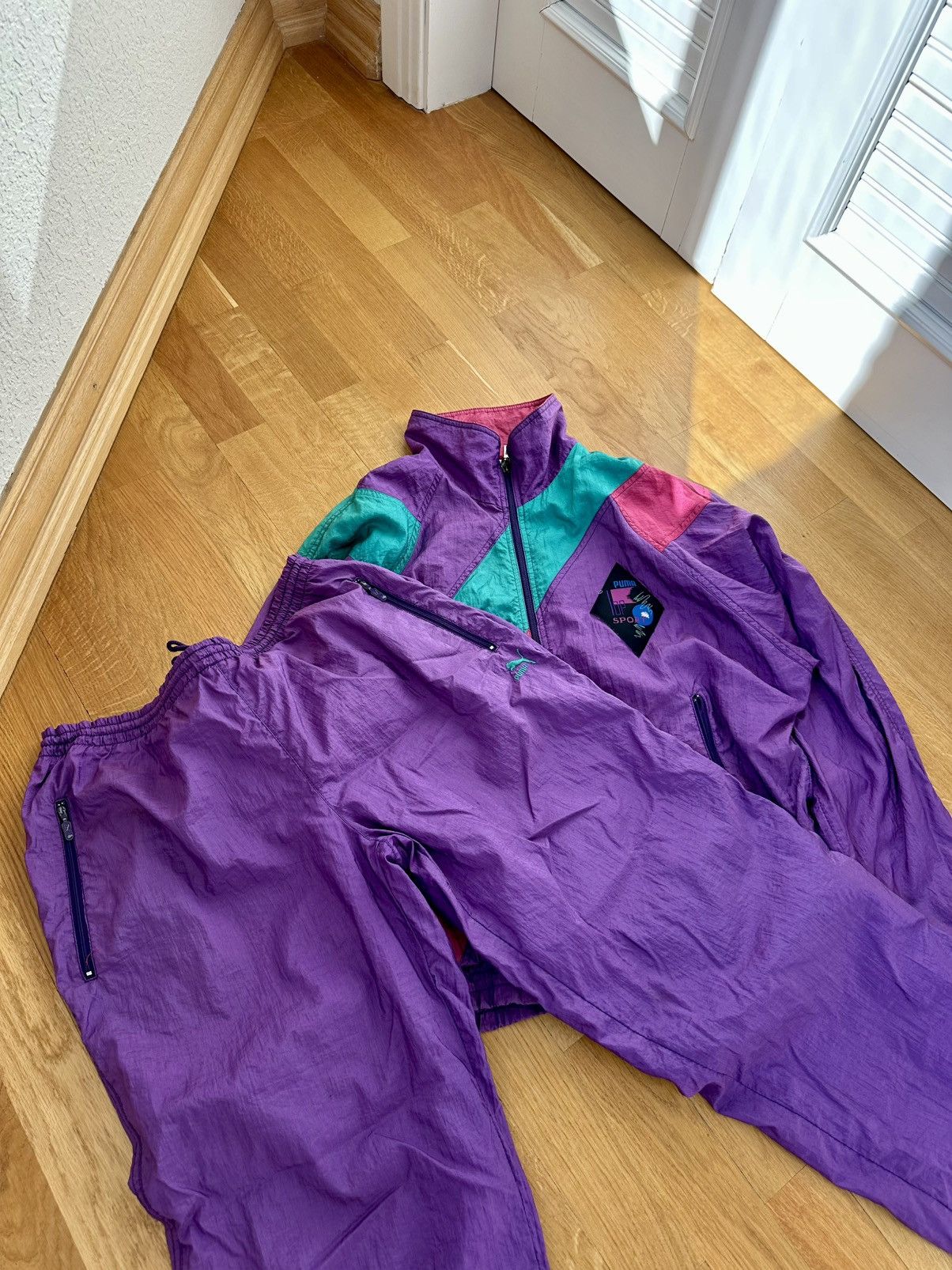 Puma 90’s Vintage Puma Tracksuit Jacket X Pants Made in Korea Size US M / EU 48-50 / 2 - 12 Thumbnail