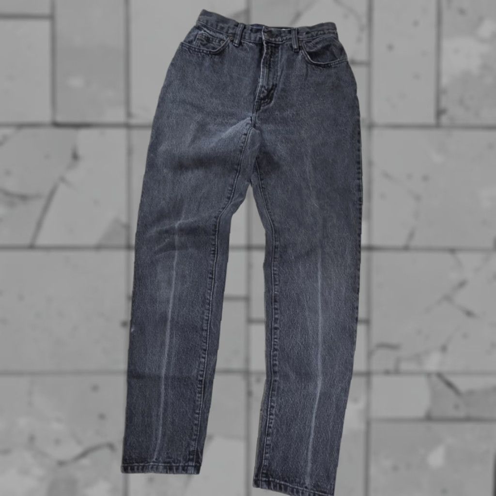 Gap Gap Jeans 27x31 Slim High Rise Black Stonewash 90s Mom Jeans 8 Long USA Womens Size 30" / US 8 / IT 44 - 1 Thumbnail