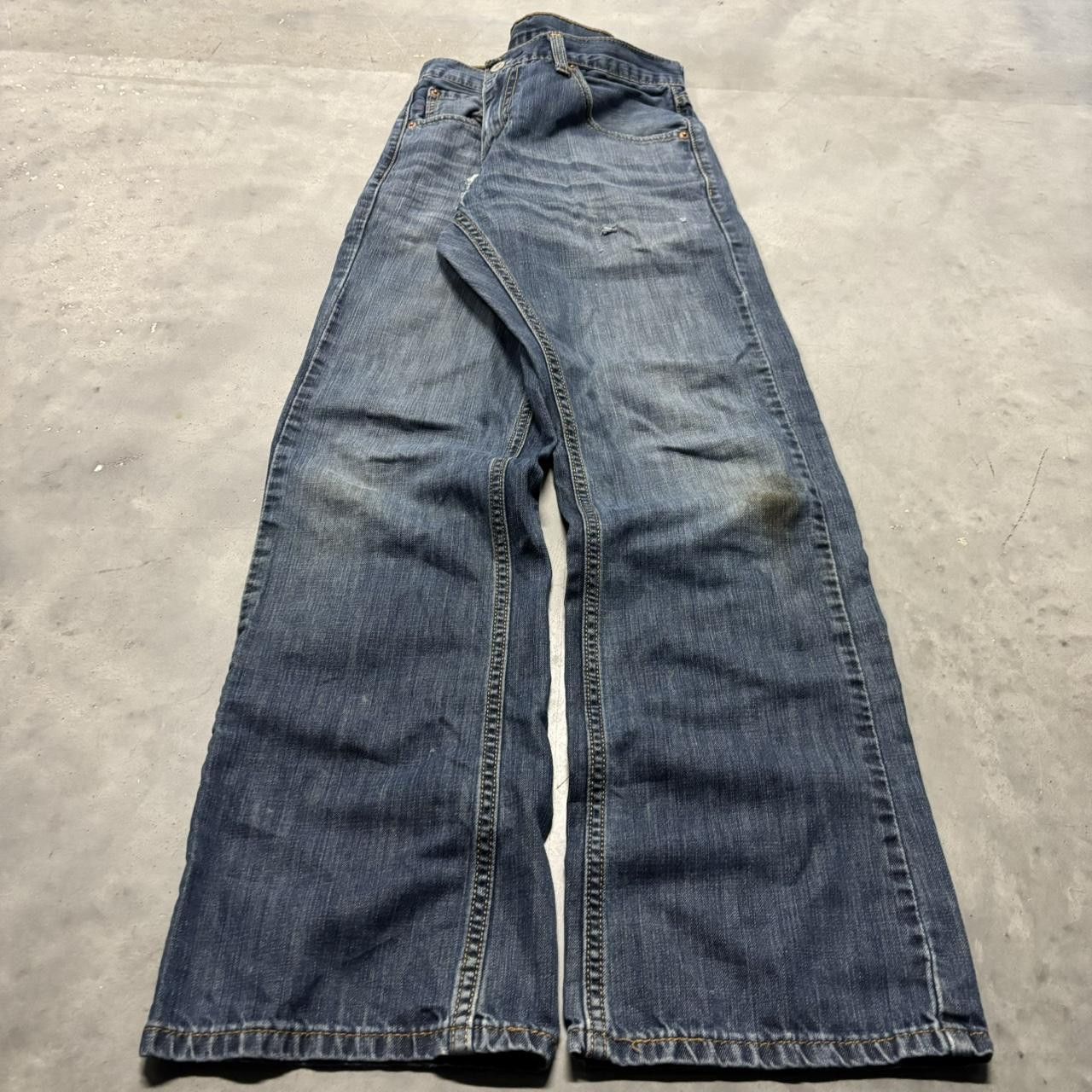 Levi's × Vintage Crazy Vintage Y2K/2000s Grunge Dark Wash Levis Denim Jeans! Size US 30 / EU 46 - 3 Thumbnail