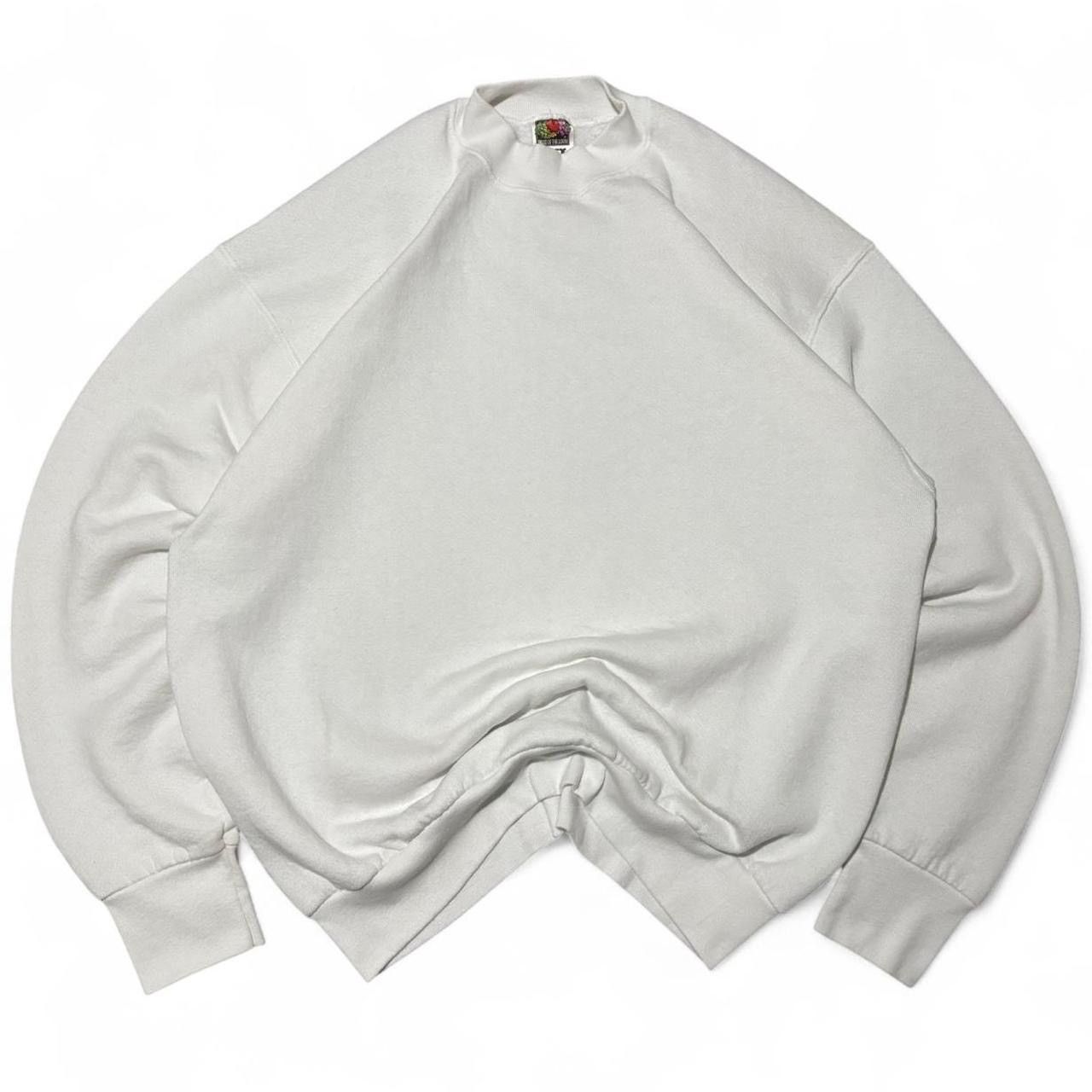 Fruit Of The Loom Vintage White Sweatshirt Size US L / EU 52-54 / 3 - 1 Thumbnail
