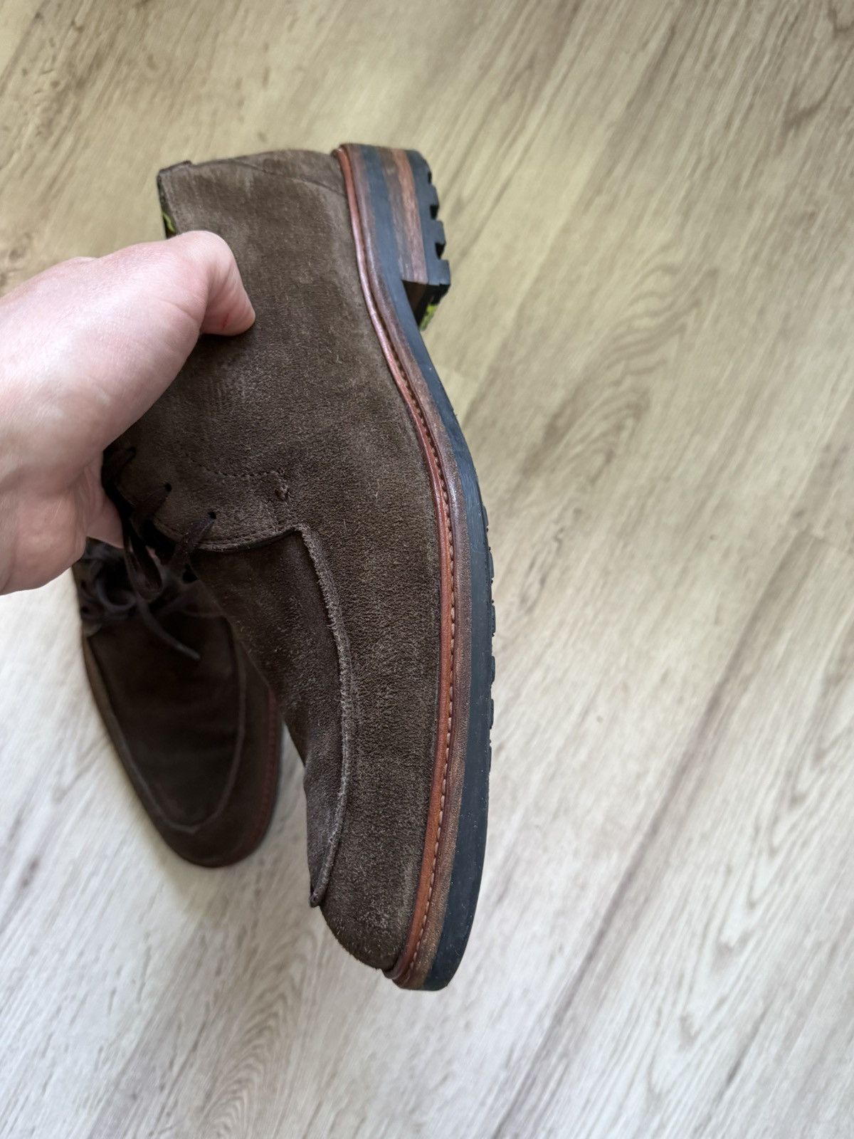 Floris van Bommel Floris van Bommel Suede Derby Shoes Neon Lug Sole 42 Size US 9 / EU 42 - 15 Thumbnail