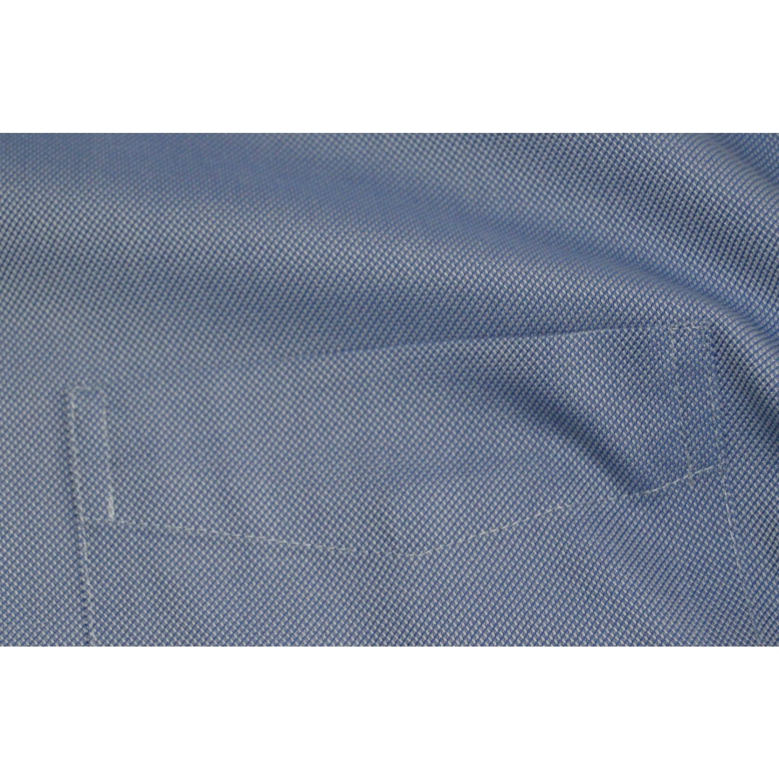 Vintage Harold Powell Dress Shirt Blue Check 100% Cotton Big & Tall 15.5 32/33 Men’s Shirt Button-Down Collar Barrel Cuff Casual / Classic Size 42R - 4 Thumbnail