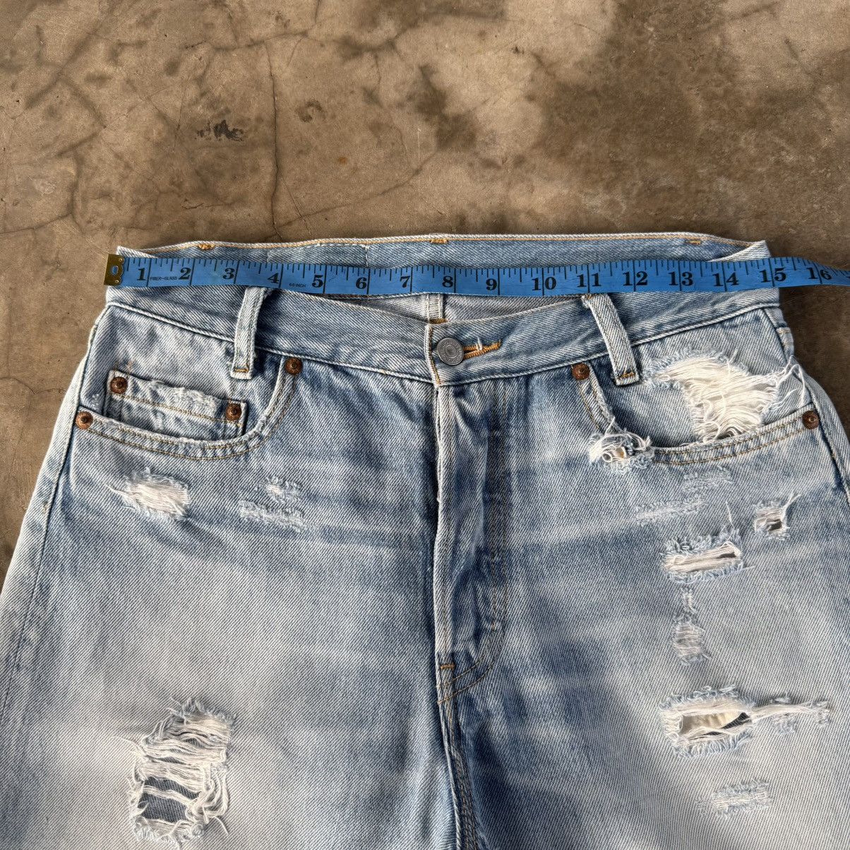 Japanese Brand W30x26.5 Vintage RNA INC ButtonFly Distressed Denim Jean Size US 30 / EU 46 - 7 Thumbnail