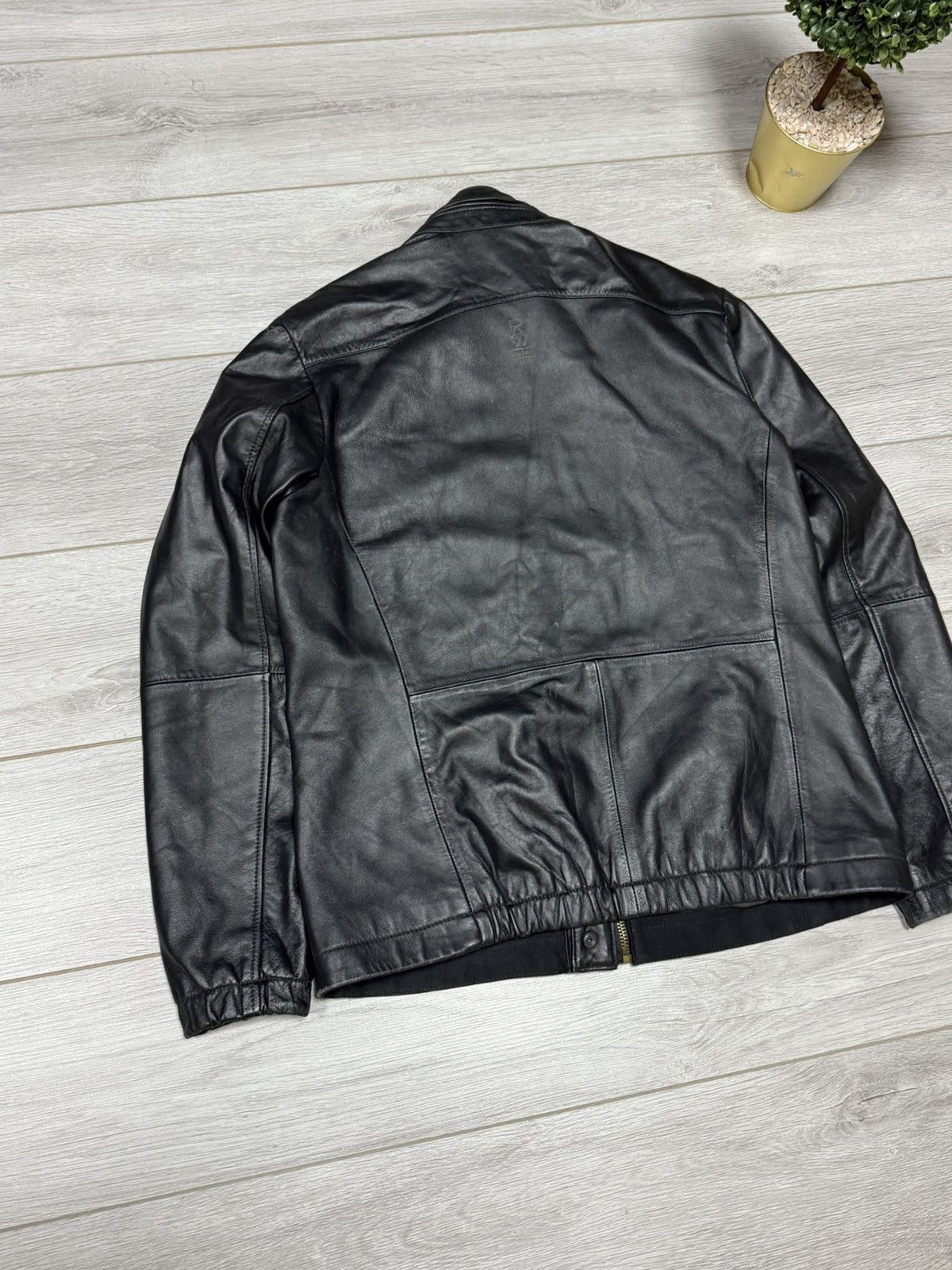 G-Star G stat RAW rare leather dean ryder overshirt zip jacket Size US XL / EU 56 / 4 - 11 Thumbnail