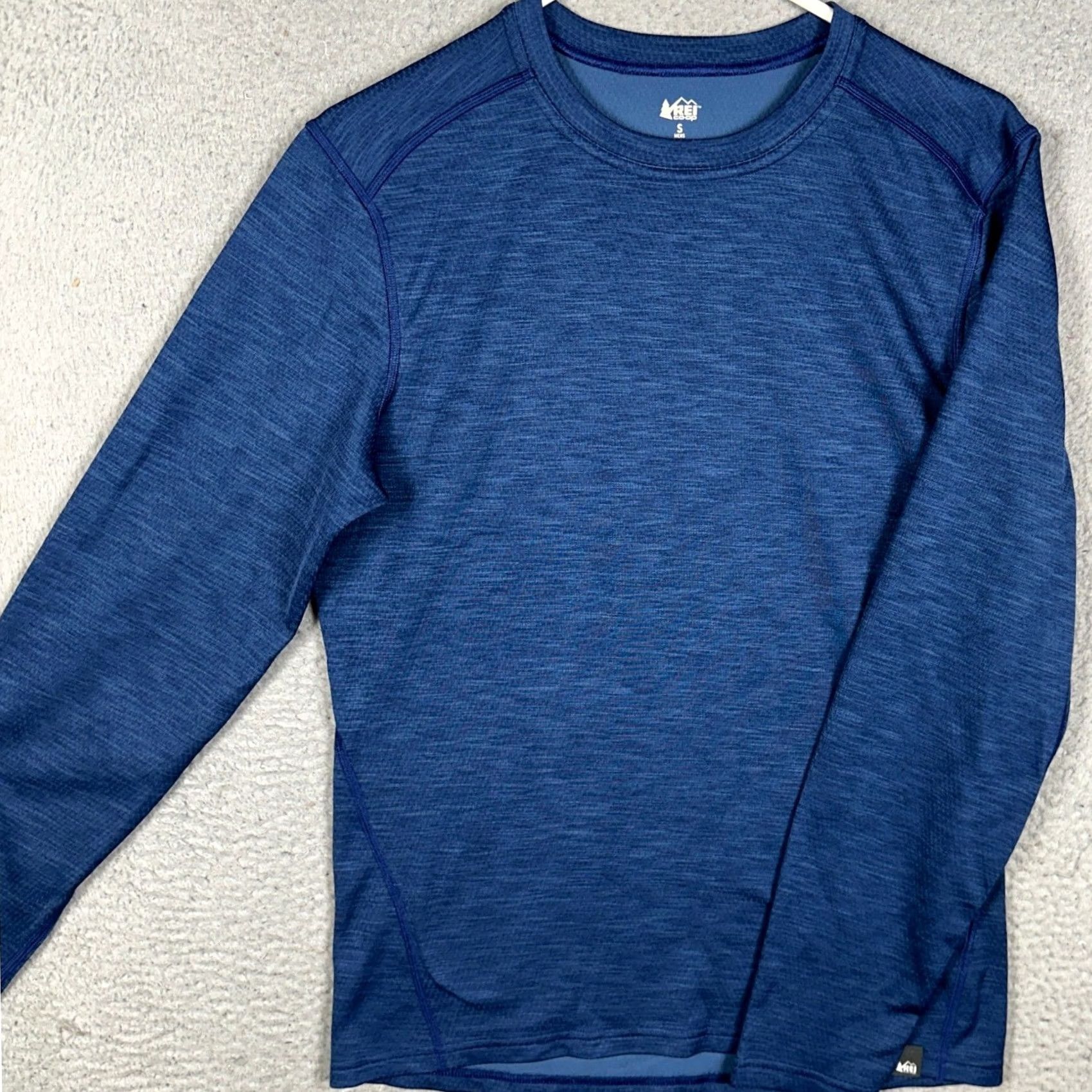 Vintage REI Co-op Shirt Mens Small Blue Activewear Long Sleeve Shirt Adventure Hiking Base Layer Moisture Wicking Crew Neck Size US S / EU 44-46 / 1 - 2 Thumbnail
