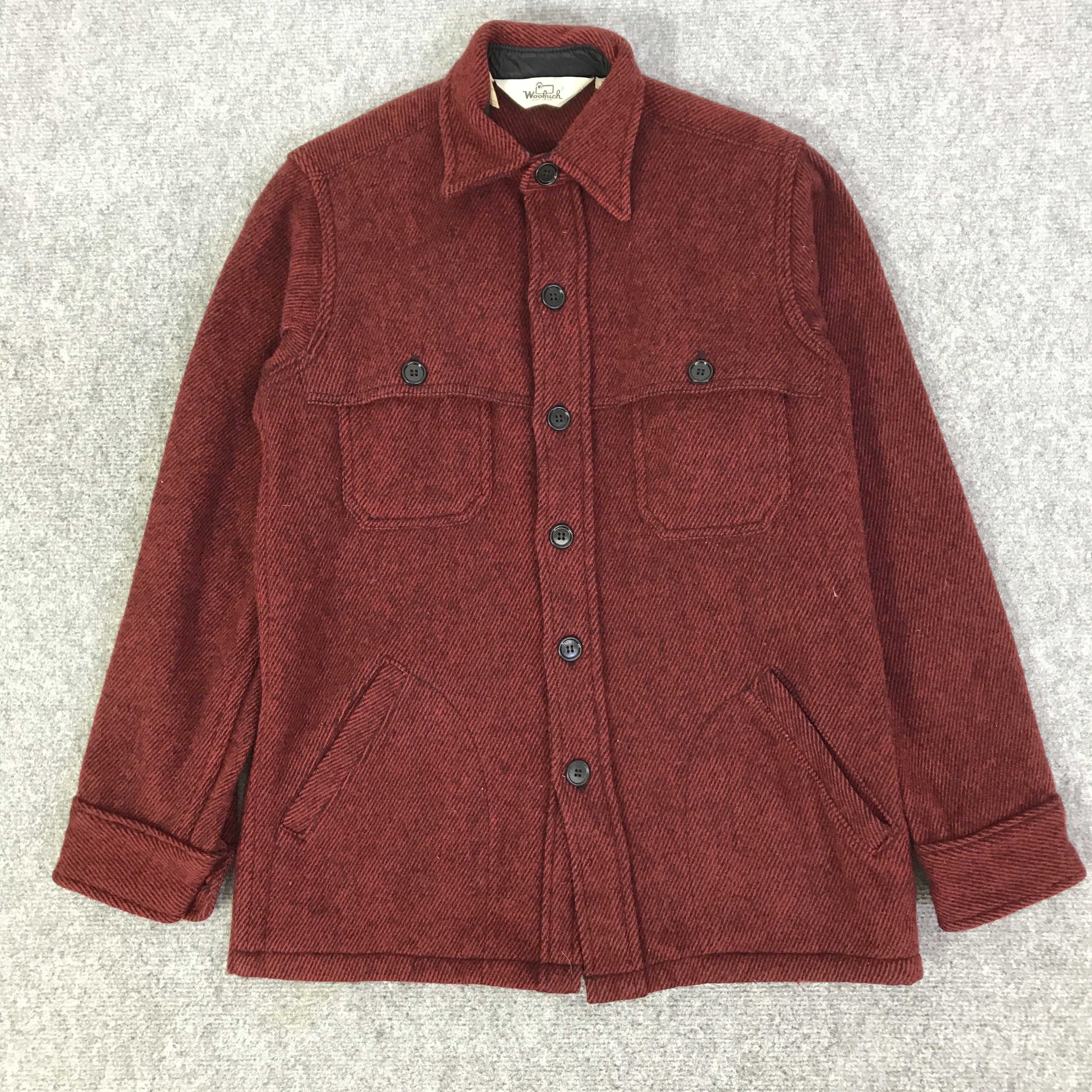 Woolrich Woolen Mills 90s WOOLRICH WOOL BUTTON JACKETK 107B14 Size US S / EU 44-46 / 1 - 1 Thumbnail