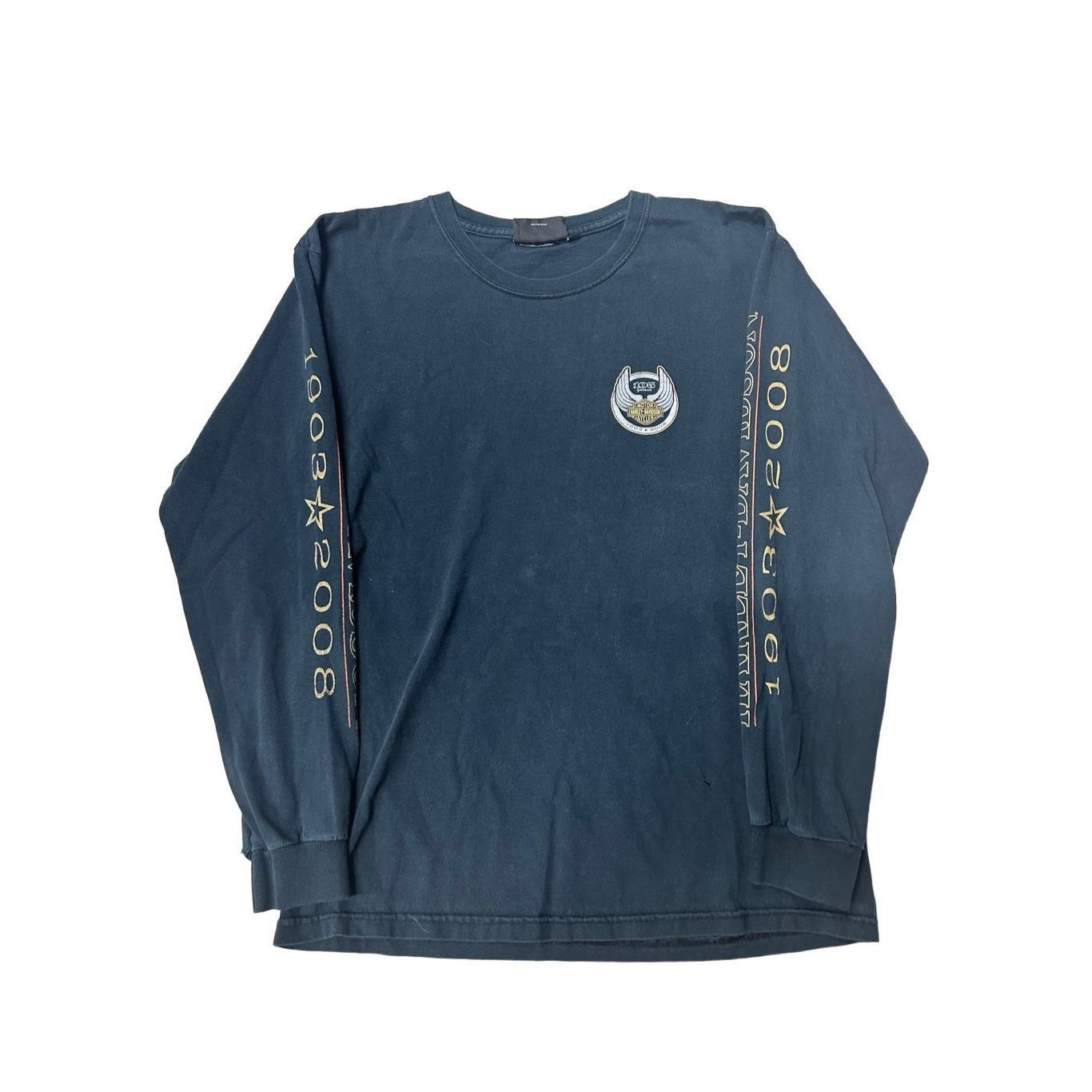 Harley Davidson Vintage Y2K distressed grunge Harley Davidson, long sleeve B Size US M / EU 48-50 / 2 - 1 Thumbnail