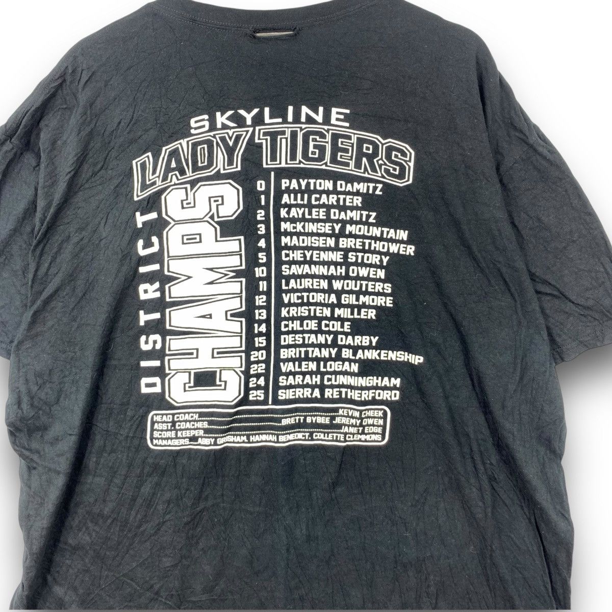 Champion SKYLINE LADY TIGERS Basketball 2015 Champion Tee Shirt Top Size XXL / US 16-18 / IT 52-54 - 4 Thumbnail