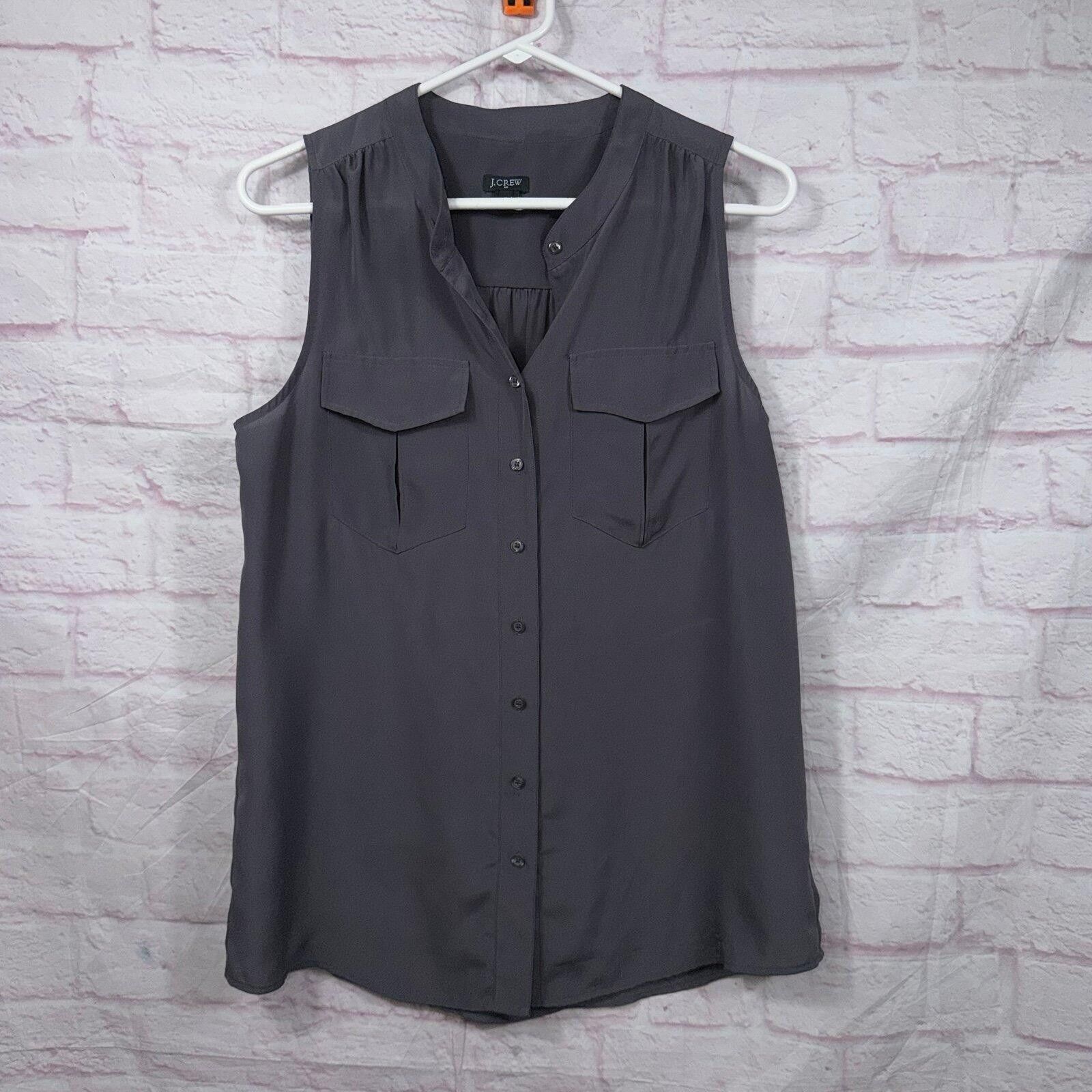 J.Crew J.Crew Women's Sleeveless Blouse - Size 10 Size L / US 10 / IT 46 - 1 Thumbnail