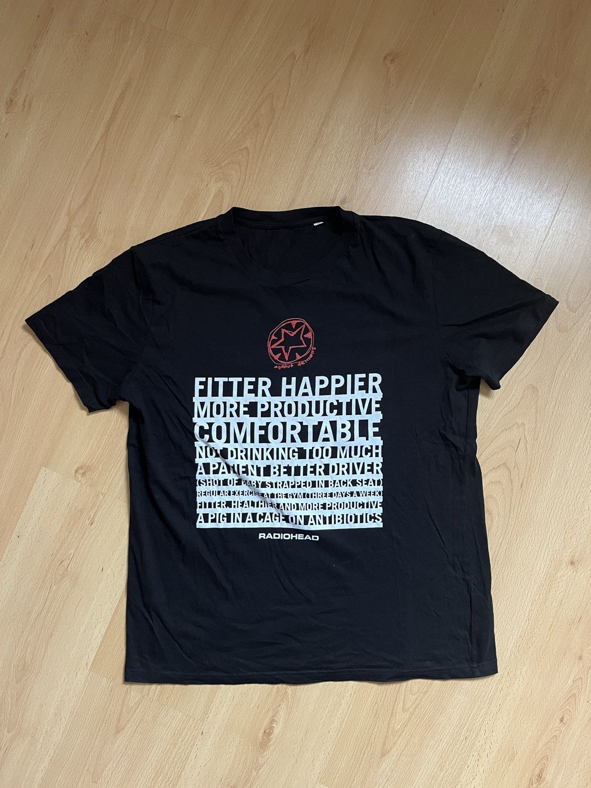 Band Tees Radiohead Fitter Happier tee Size US XL / EU 56 / 4 - 1 Thumbnail