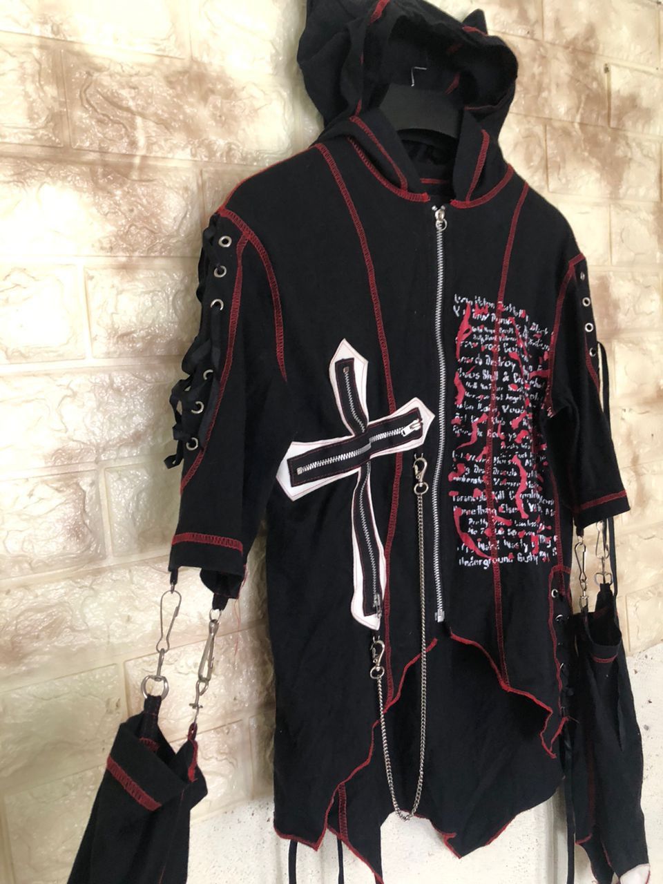 Japanese Brand Reach Keystation Bondage Punk Seditionaires Devil Hoodie Size M / US 6-8 / IT 42-44 - 8 Thumbnail