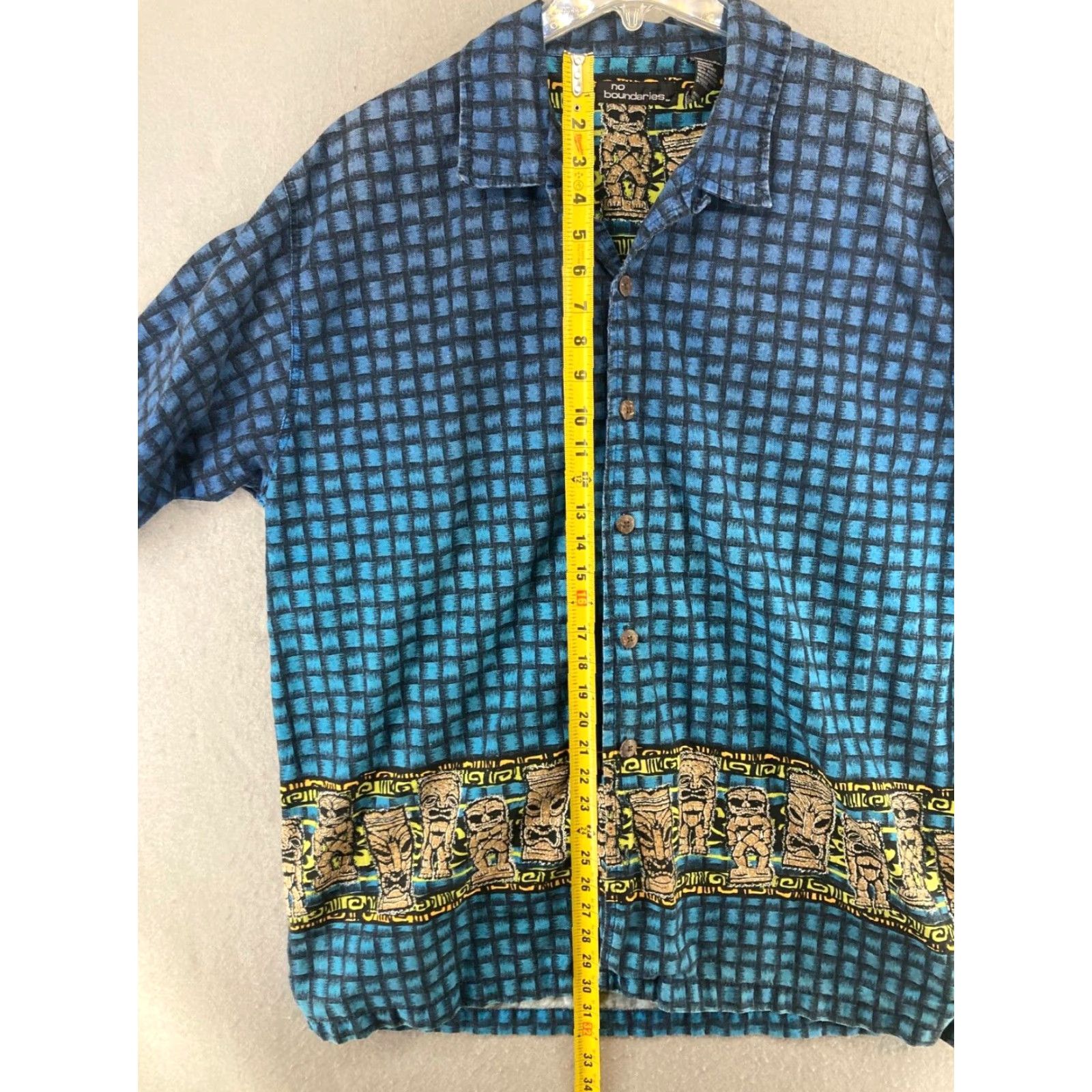 Vintage VINTAGE No Boundaries Camp Shirt Mens XL Blue Floral 90s 2000s Hawaiian Button-Up Short Sleeve Casual Shirt Mens XL Blue Size US XL / EU 56 / 4 - 3 Thumbnail