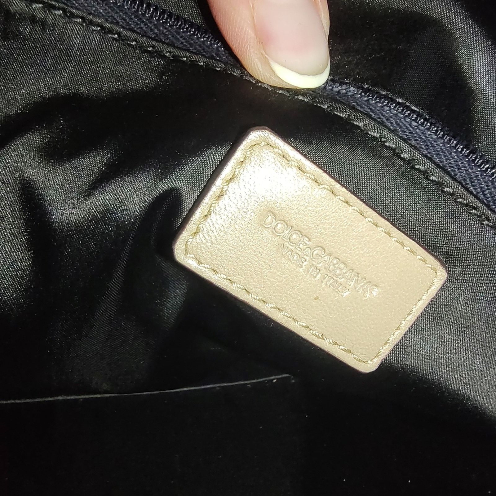 Dolce & Gabbana Dolce & Gabbana leather/lace shoulder bag EUC Size ONE SIZE - 10 Thumbnail