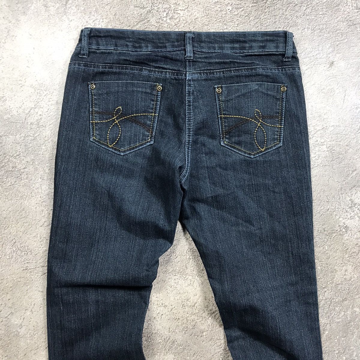 Vintage Vintage Y2K Distressed Baggy Flared Jeans Grunge Skate 29 Size 29" - 5 Thumbnail