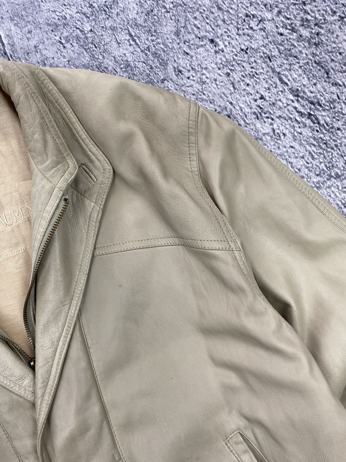 Yves Saint Laurent Leather Jacket Yves Saint Laurent Vintage 90’ Streetwear Size US L / EU 52-54 / 3 - 5 Thumbnail