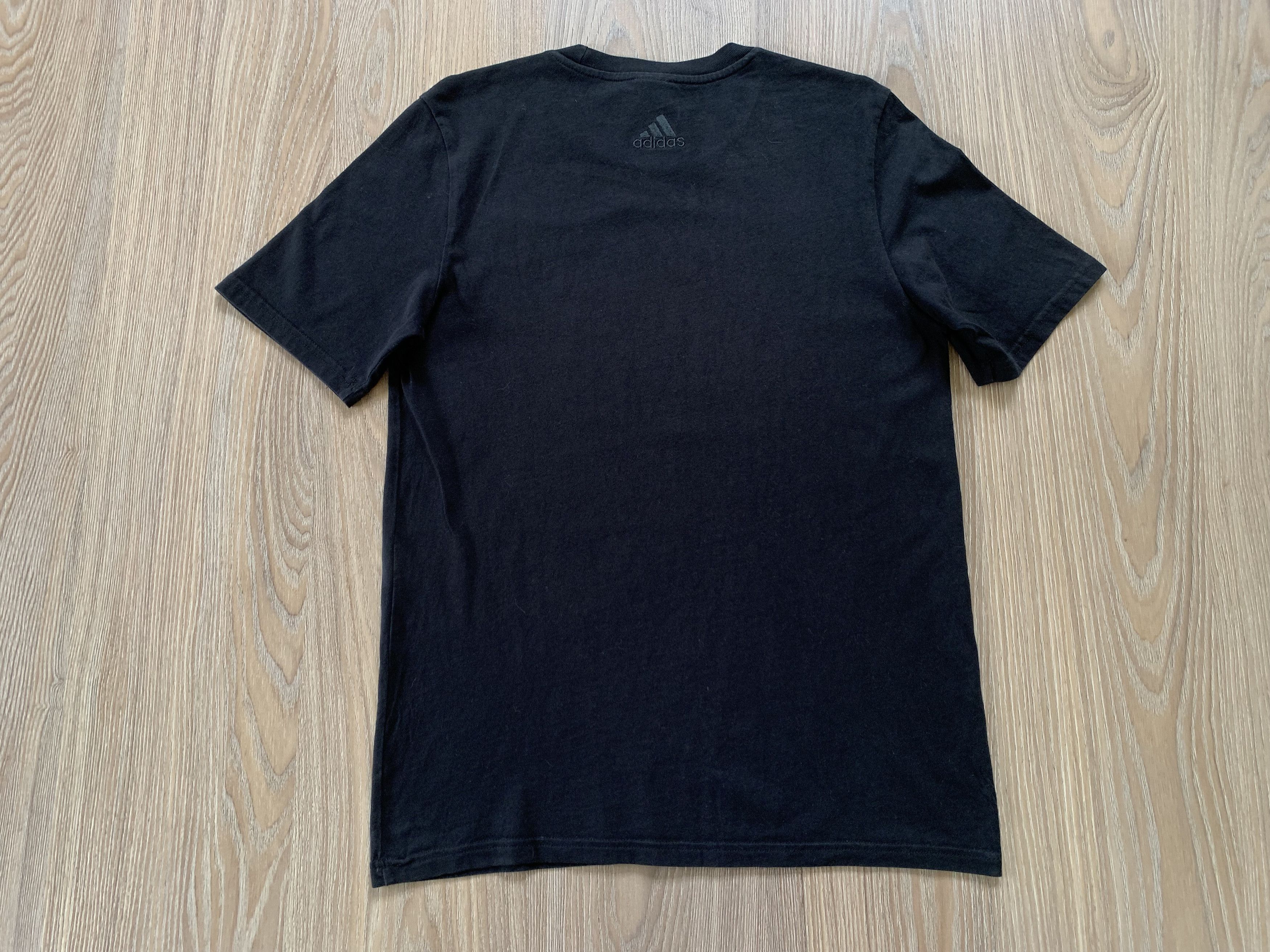 Adidas Adidas Black Cotton T-Shirt Size US S / EU 44-46 / 1 - 3 Thumbnail