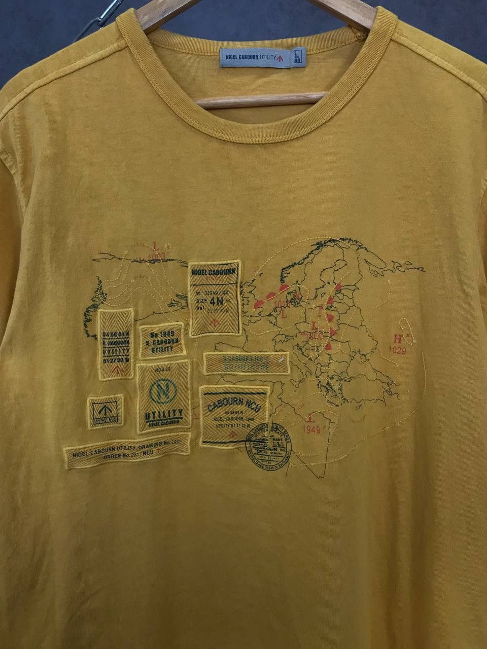 Designer Nigel Cabourn Utility art vintage designer tee Size US L / EU 52-54 / 3 - 3 Thumbnail