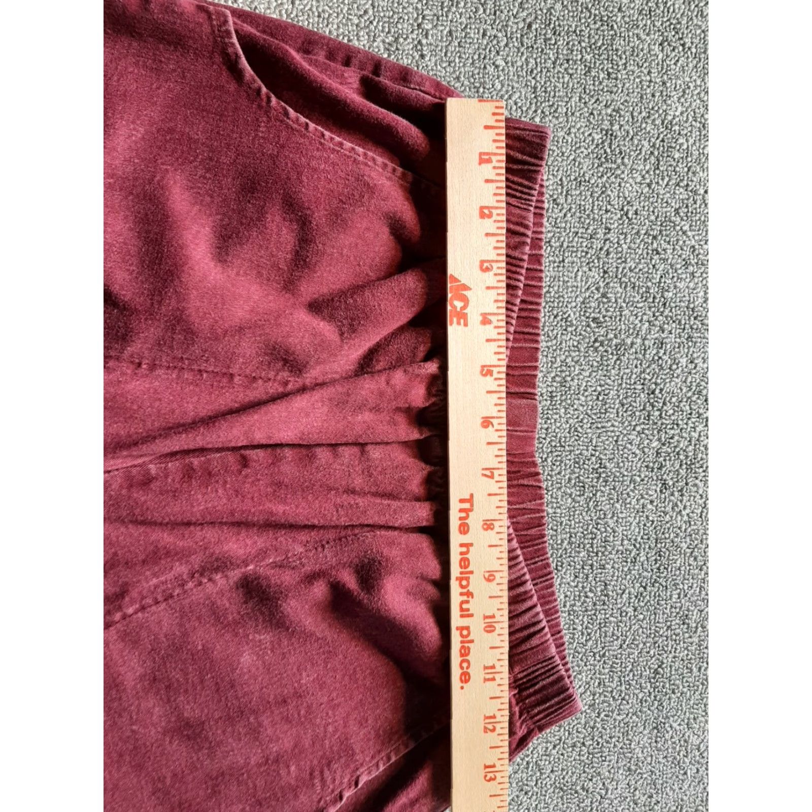 Denim & Co. Denim & Co. Pants Womens 24" Waist 26" Inseam Ponte Knit Stretch Casual Medium Wash Red/Maroon Denim 24" Size H O Size 42" / US 20 - 3 Thumbnail